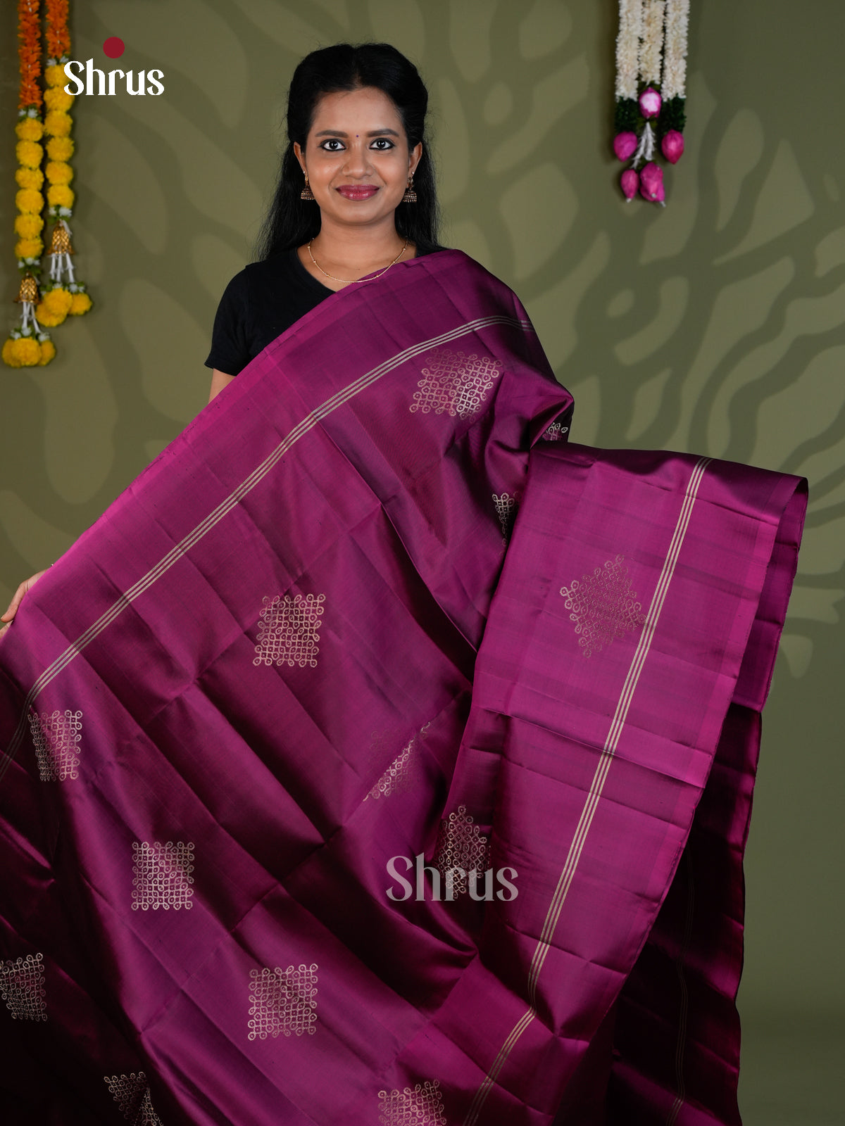 Soft Silk Saree - EBS21009 - Shop on Shrus.com
