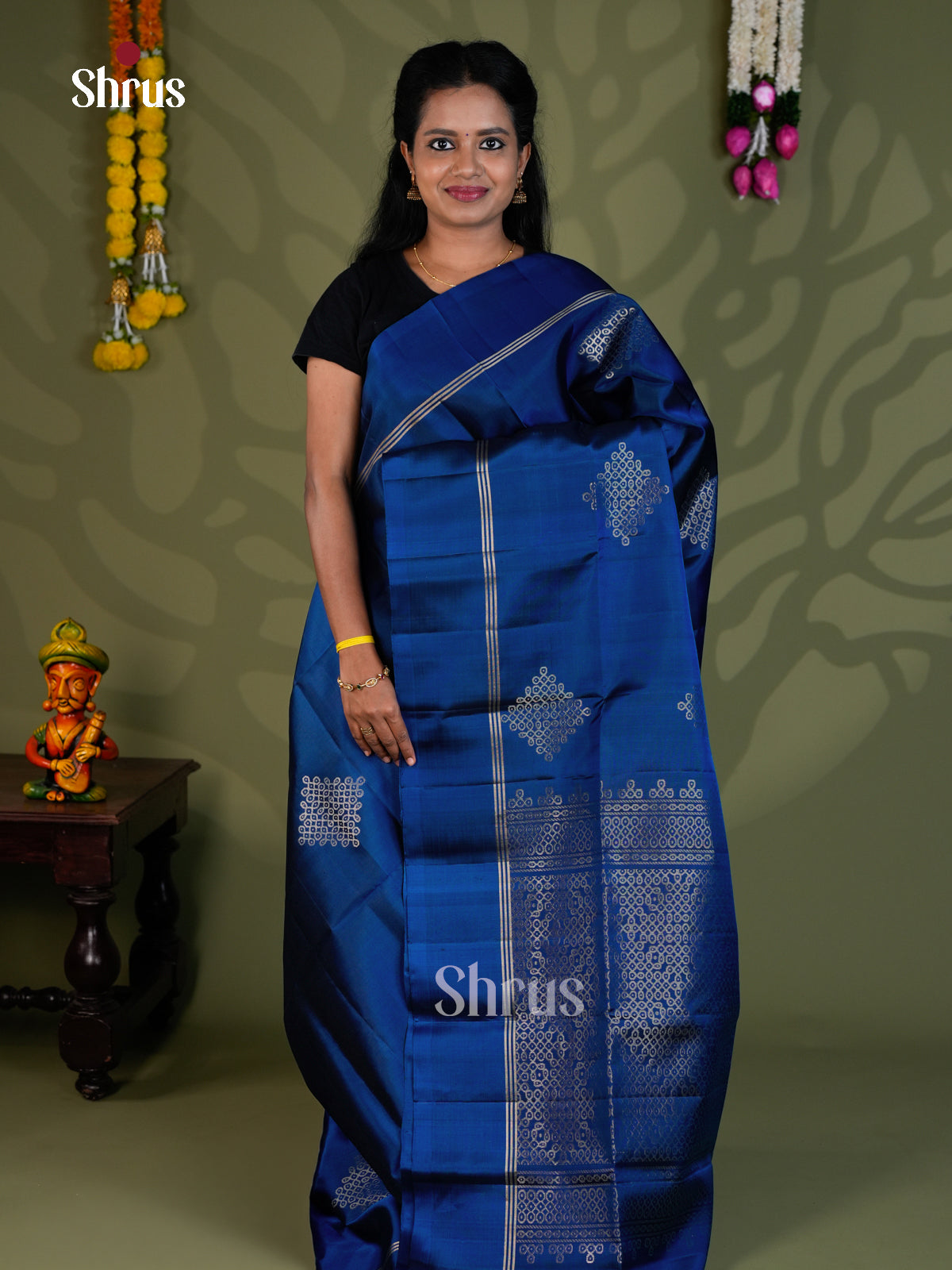 Soft Silk Saree - EBS21010 - Shop on Shrus.com
