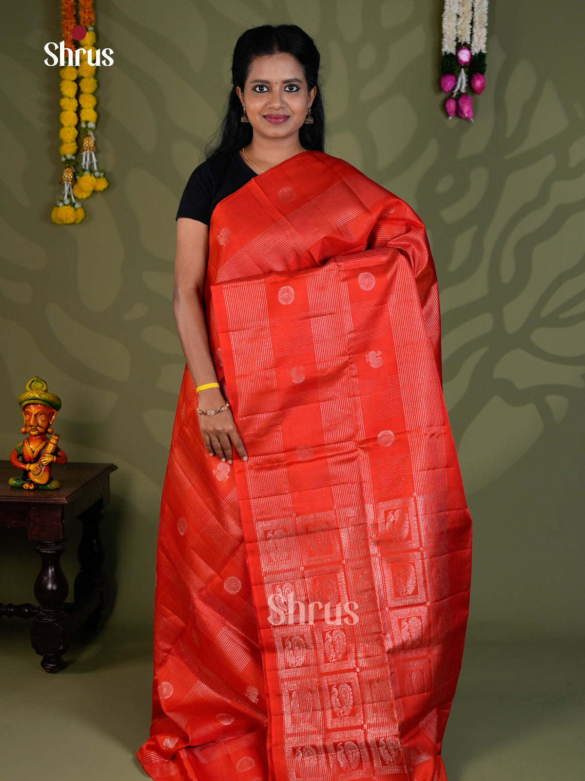 Soft Silk Saree - EBS21013 - Shop on Shrus.com