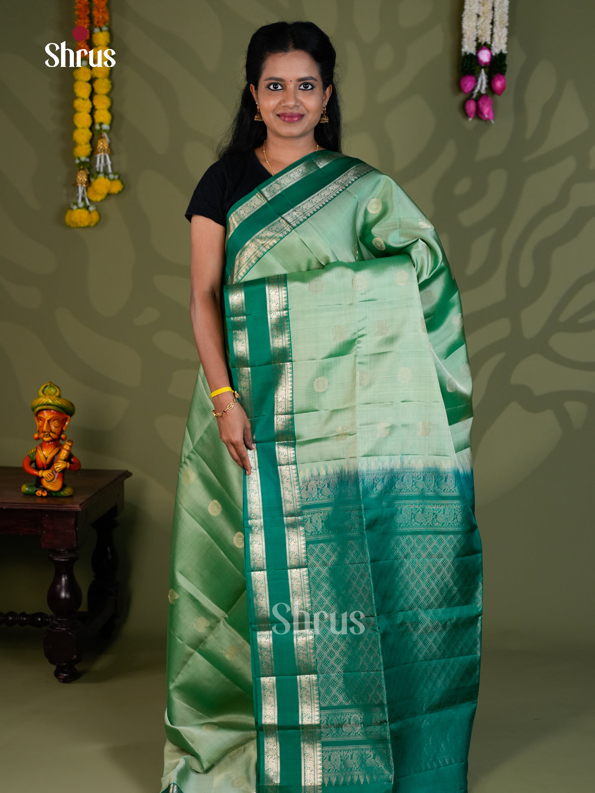 Soft Silk Saree - EBS21016 - Shop on Shrus.com