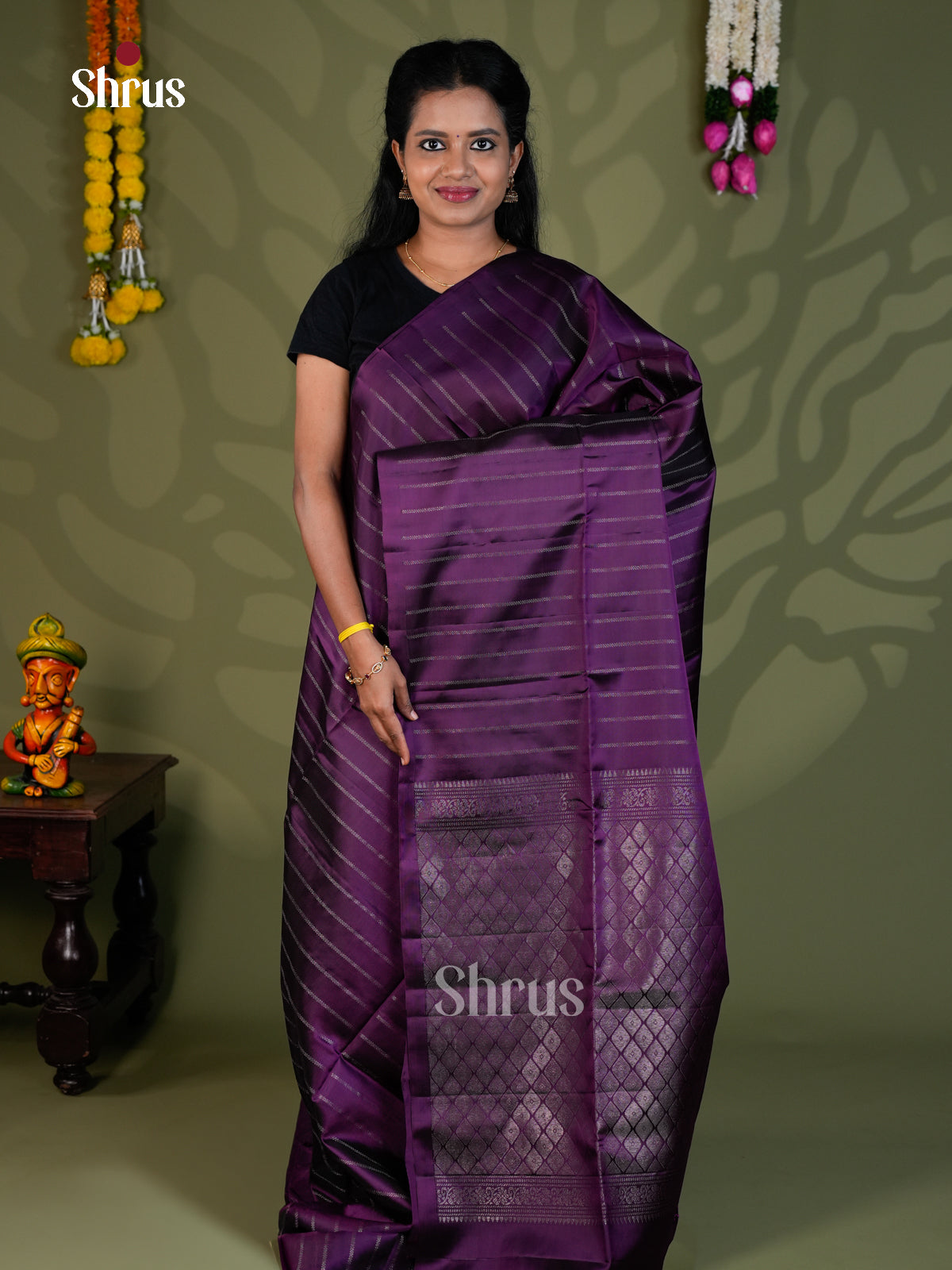 Softsilk-halfpure Saree - EBS21026 - Shop on Shrus.com