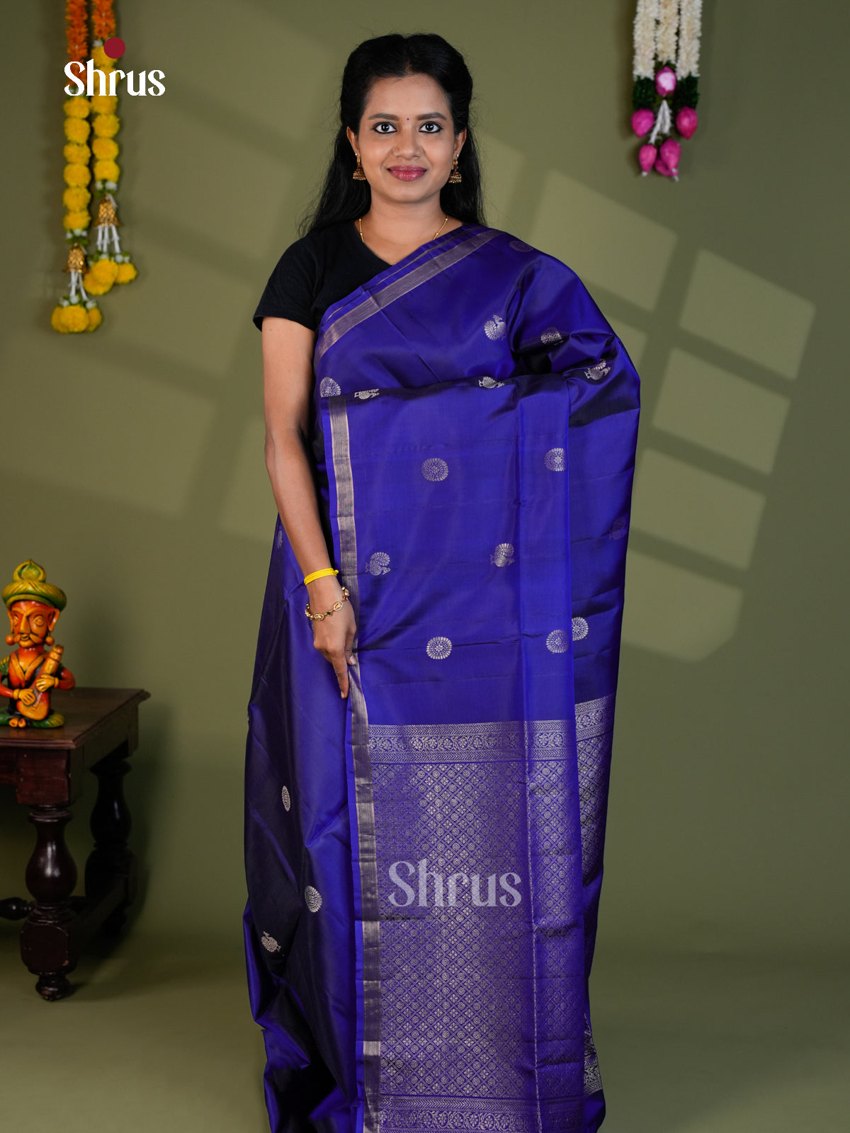 Softsilk-halfpure Saree - EBS21035 - Shop on Shrus.com