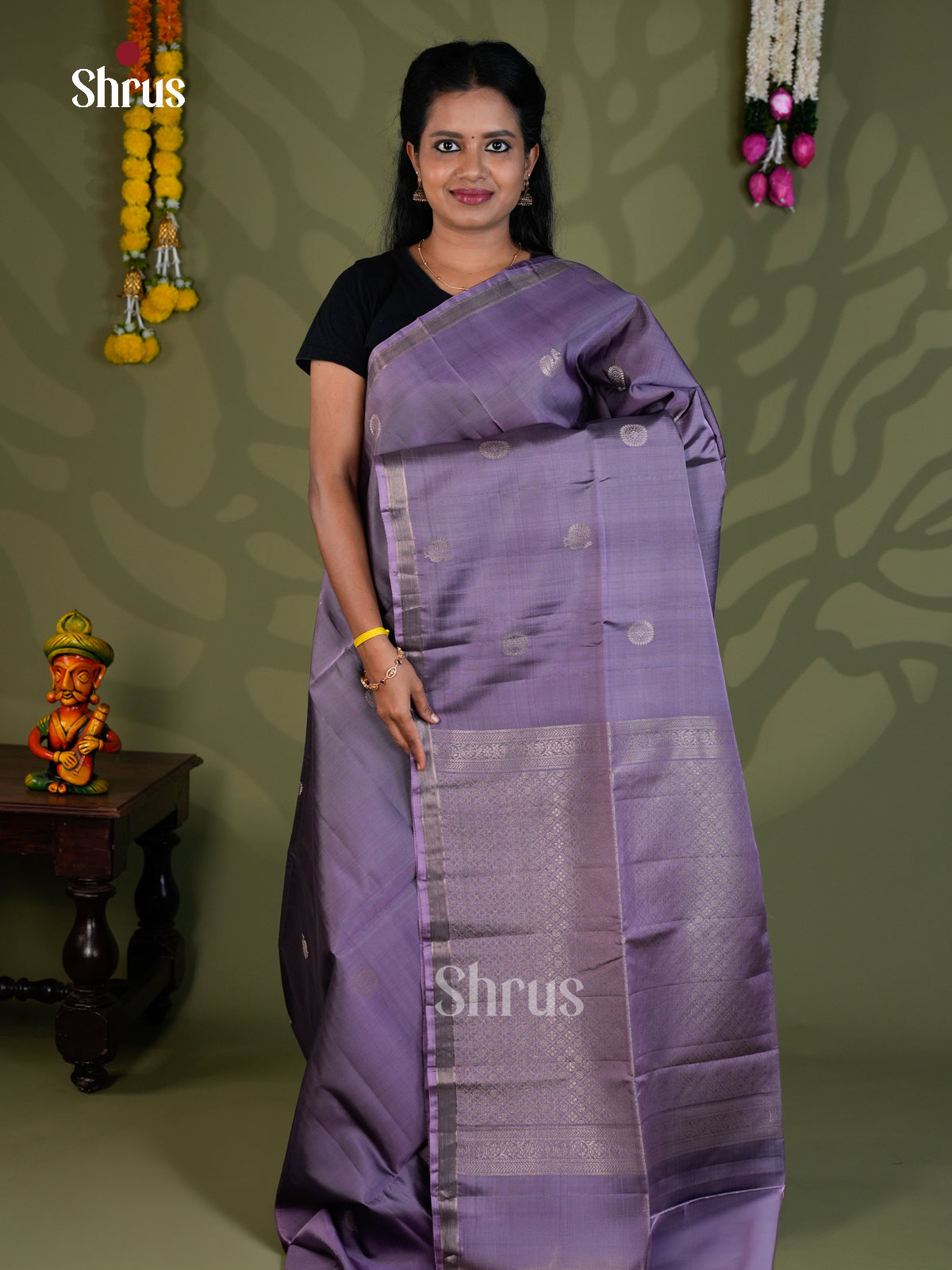 Softsilk-halfpure Saree - EBS21037 - Shop on Shrus.com