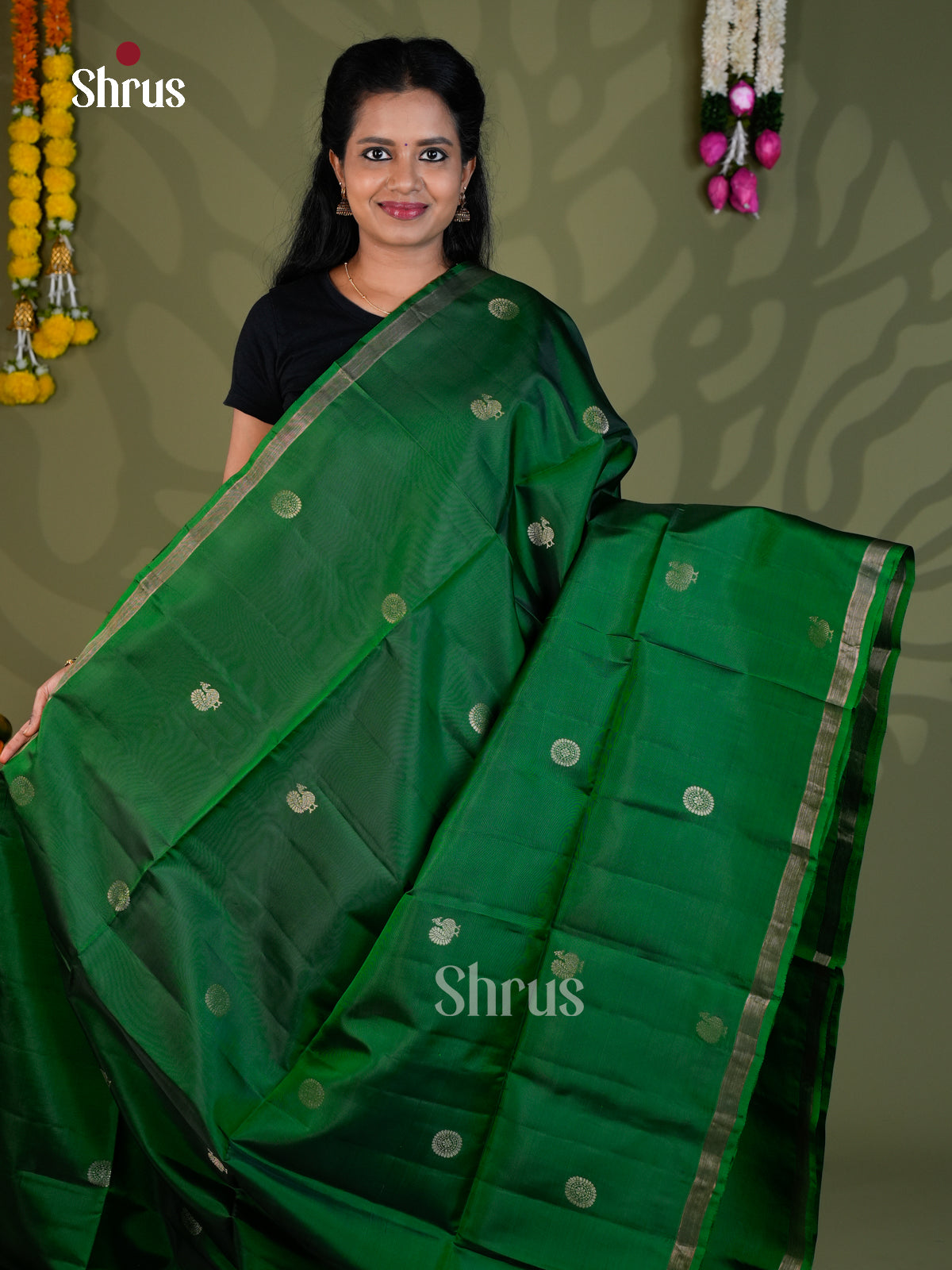 Softsilk-halfpure Saree - EBS21039 - Shop on Shrus.com
