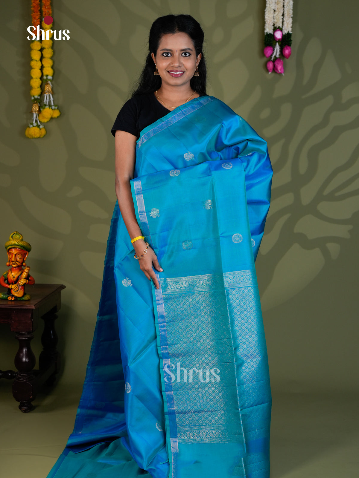Softsilk-halfpure Saree - EBS21042 - Shop on Shrus.com