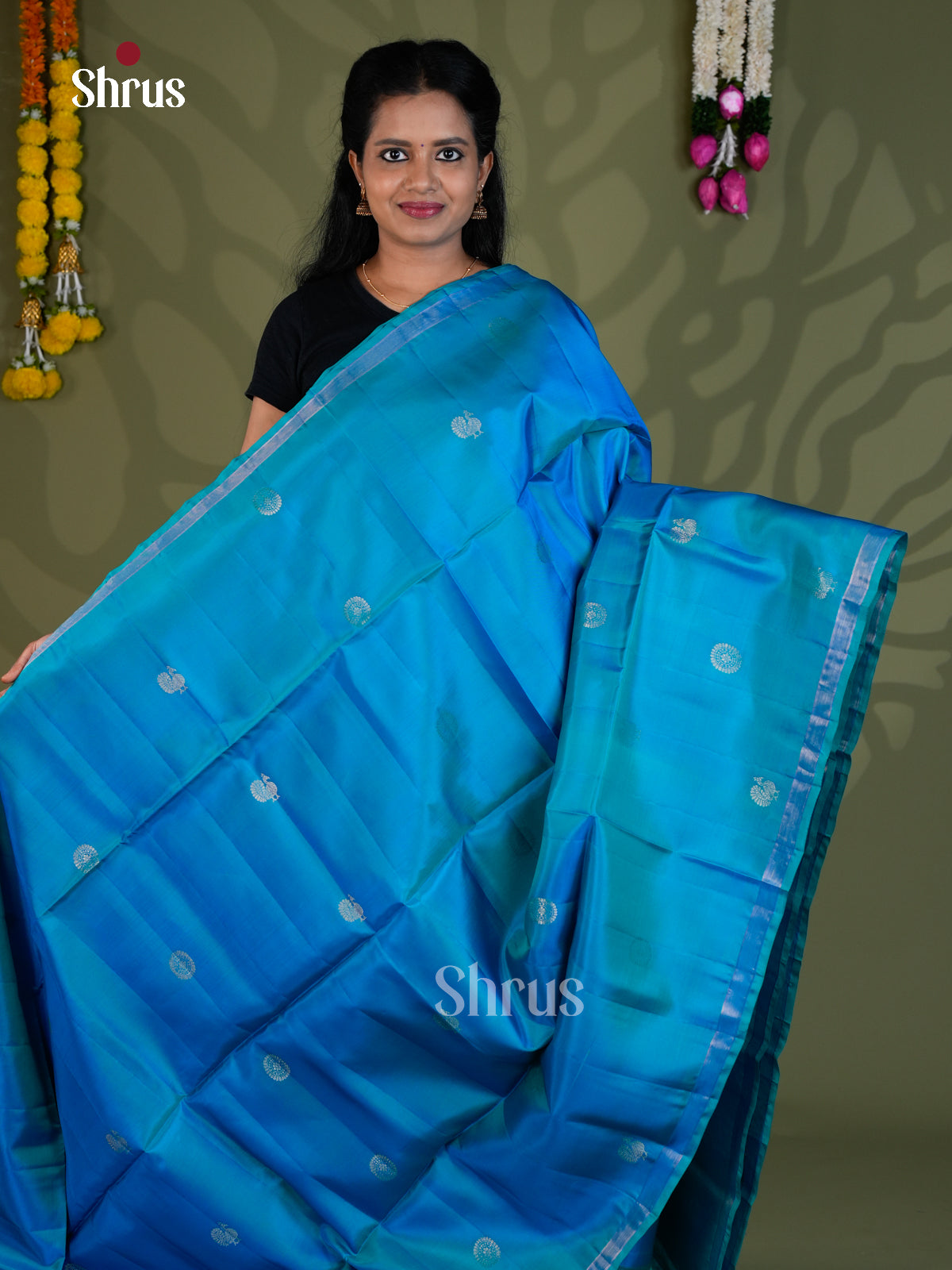 Softsilk-halfpure Saree - EBS21042 - Shop on Shrus.com