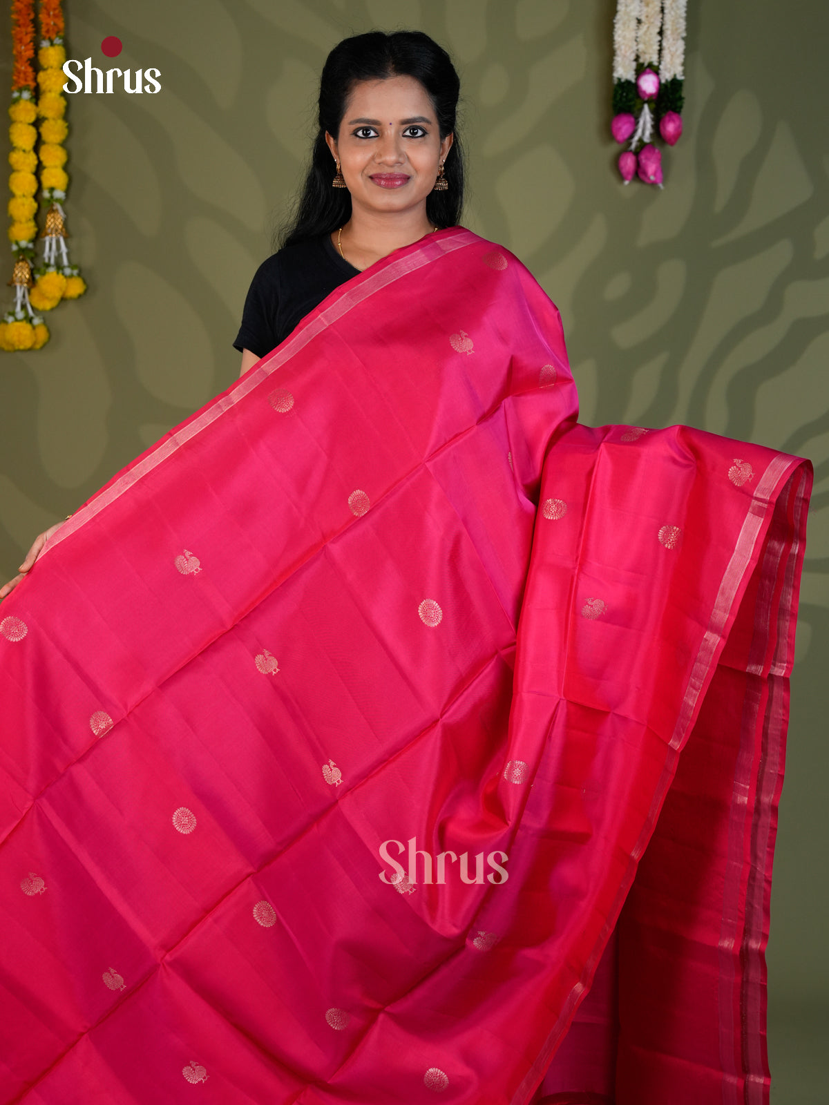 Softsilk-halfpure Saree - EBS21045 - Shop on Shrus.com