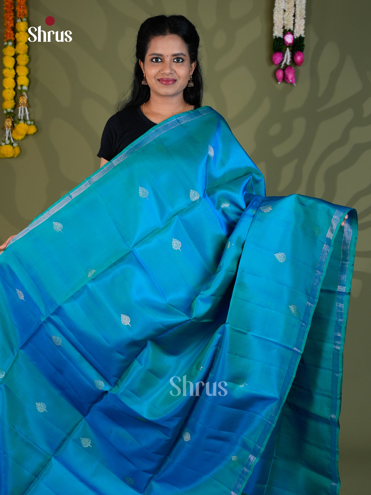 Softsilk-halfpure Saree - EBS21046 - Shop on Shrus.com