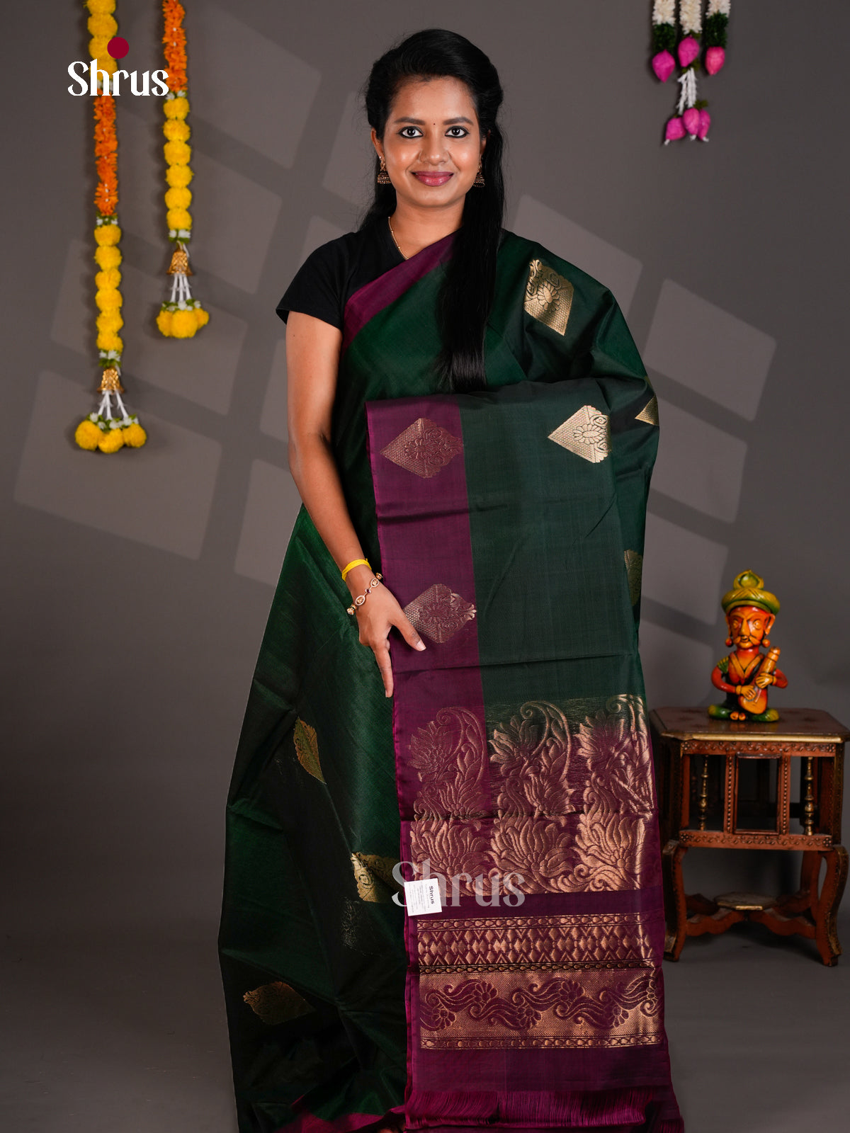 Timeless Silk Cotton Saree - EBS21048 - Shop on Shrus.com