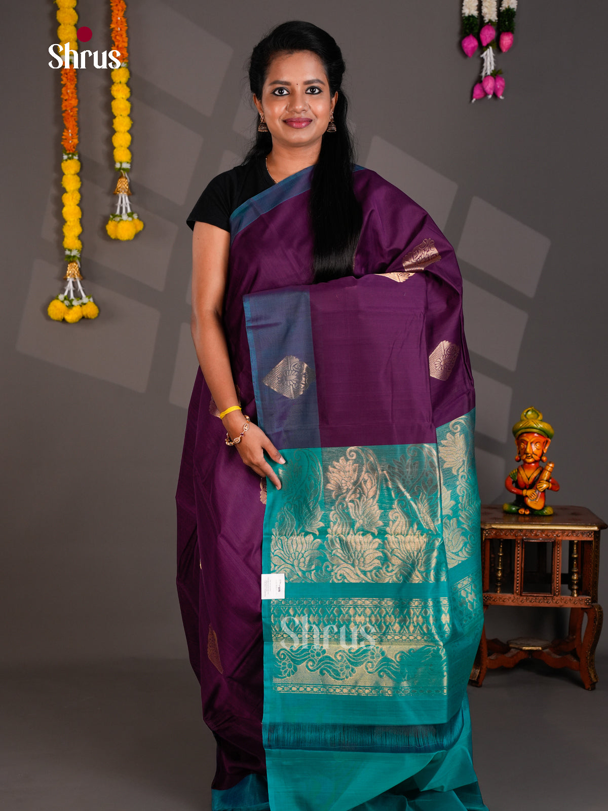 Timeless Silk Cotton Saree - EBS21053 - Shop on Shrus.com