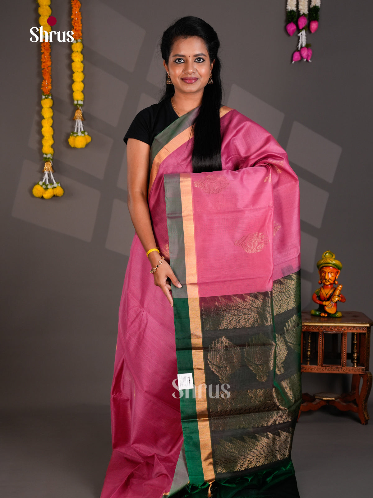 Silk Cotton Saree - EBS21068 - Shop on Shrus.com
