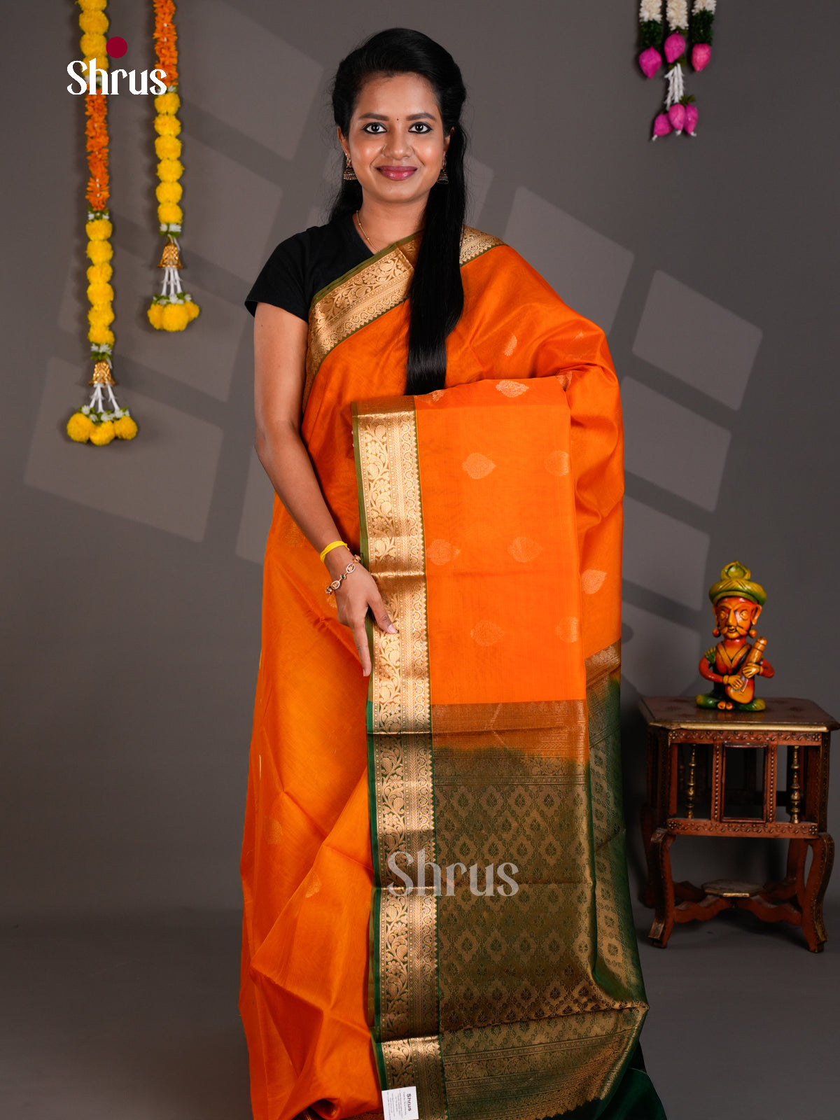 Silk Cotton Saree - EBS21105 - Shop on Shrus.com