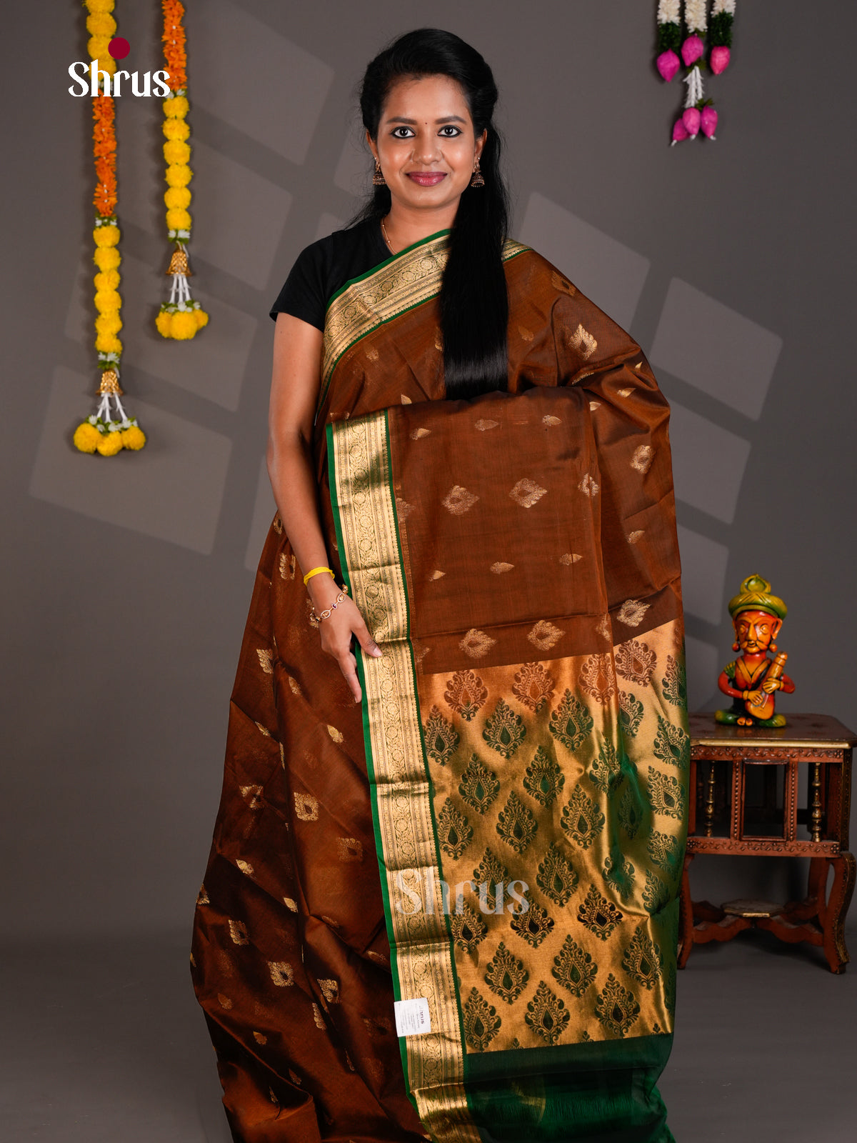 Silk Cotton Saree - EBS21114 - Shop on Shrus.com
