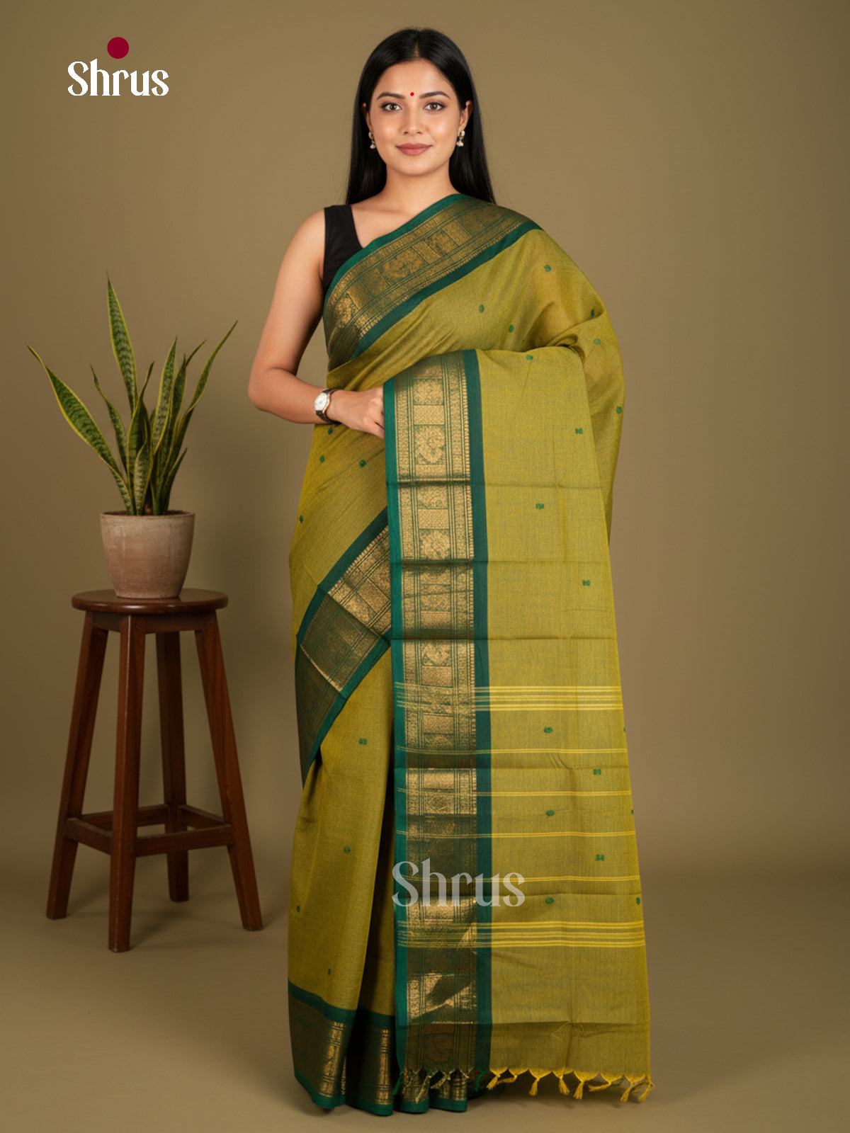 Chettinad Cotton Saree - EBS21137 - Shop on Shrus.com