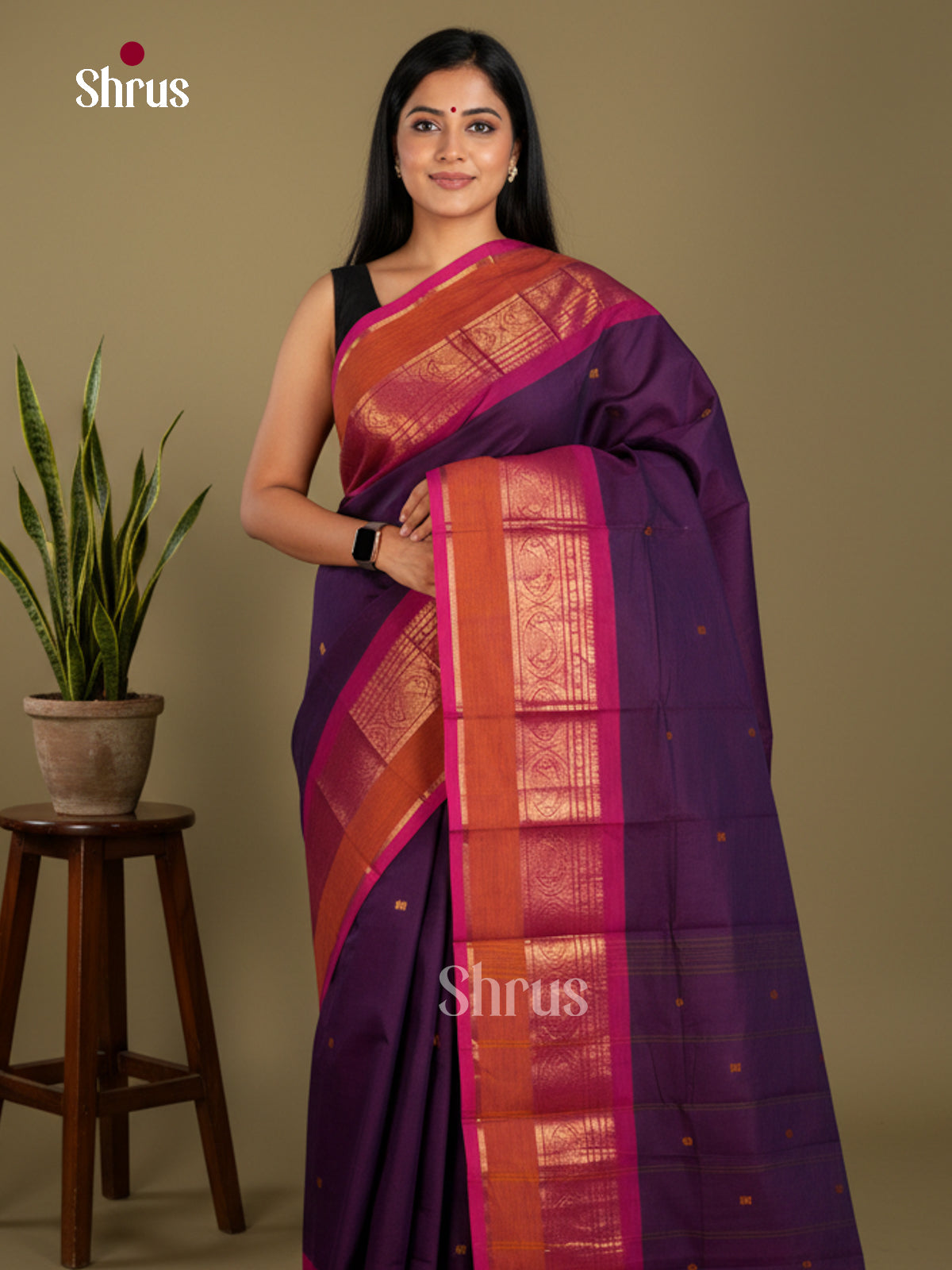 Chettinad Cotton Saree - EBS21141 - Shop on Shrus.com