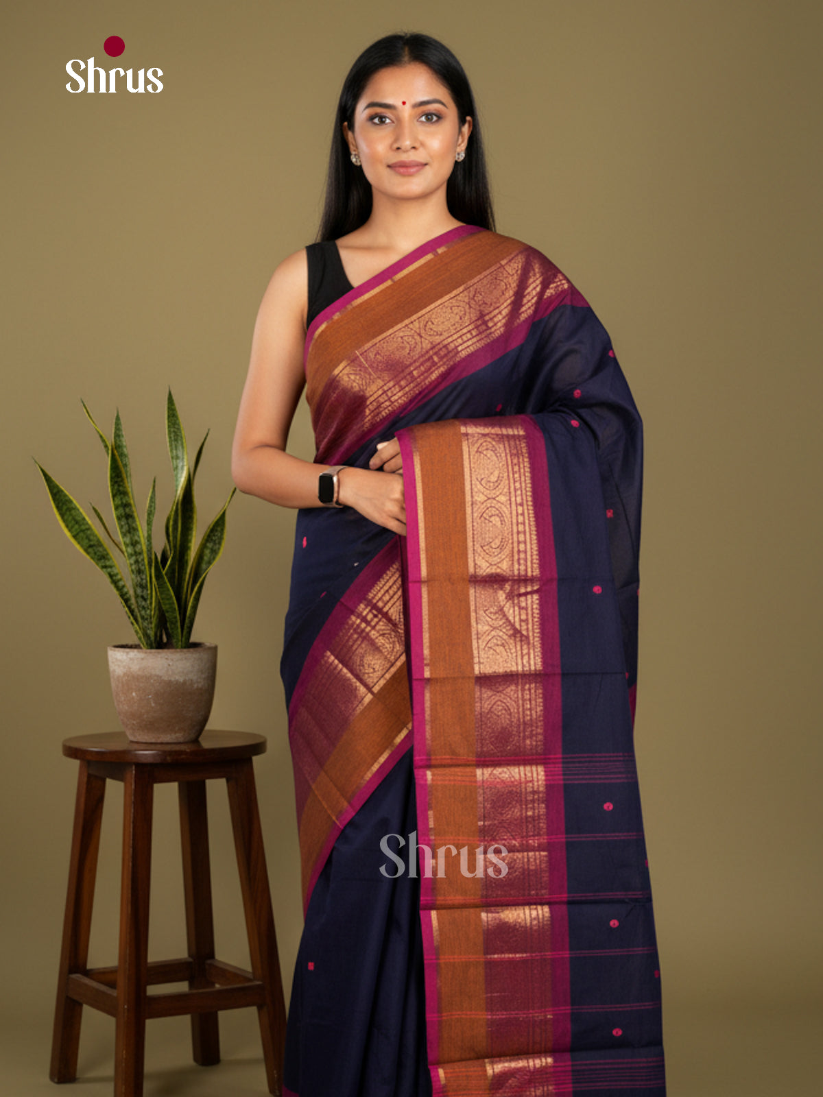 Chettinad Cotton Saree - EBS21143 - Shop on Shrus.com