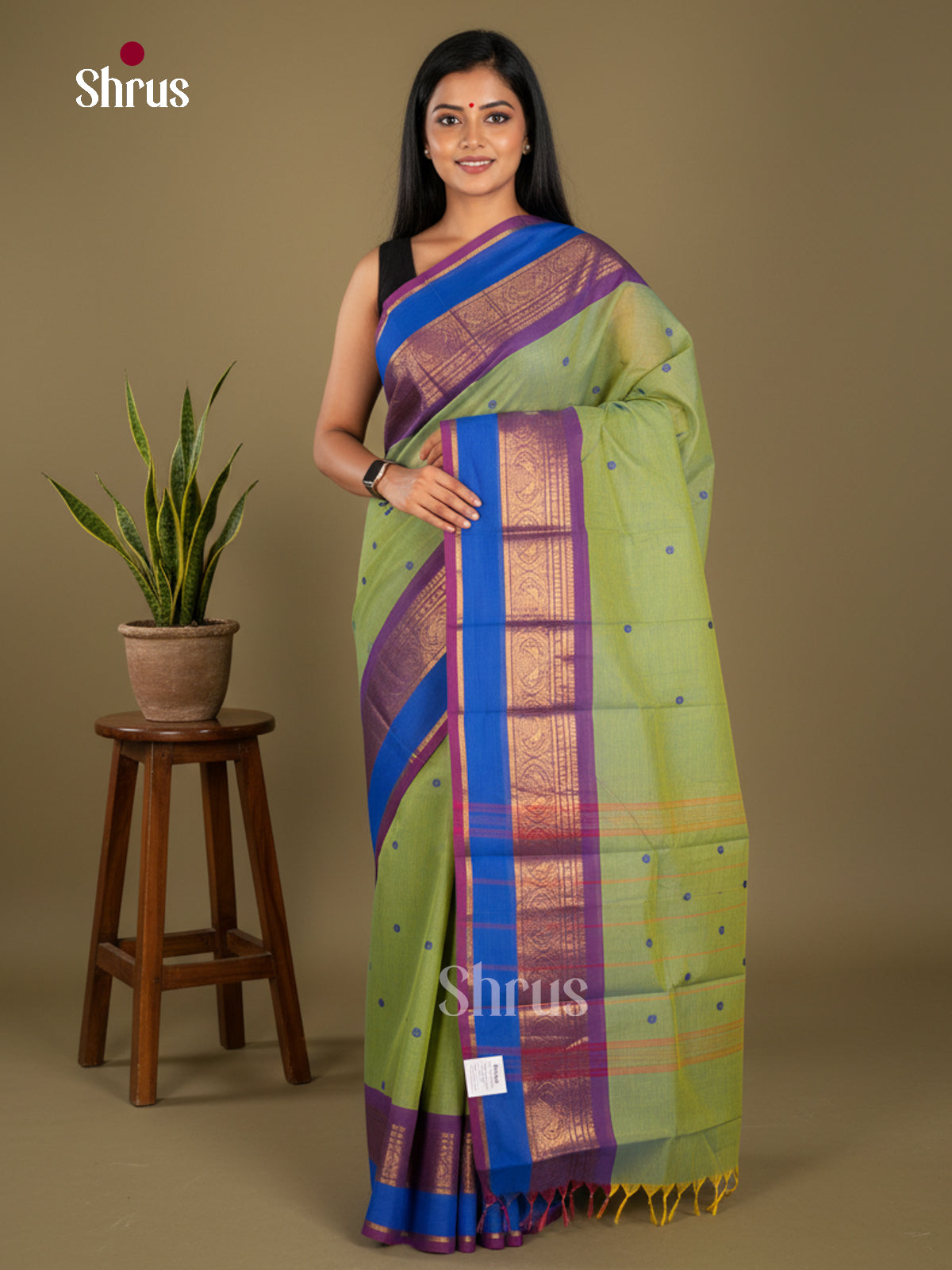 Chettinad Cotton Saree - EBS21144 - Shop on Shrus.com
