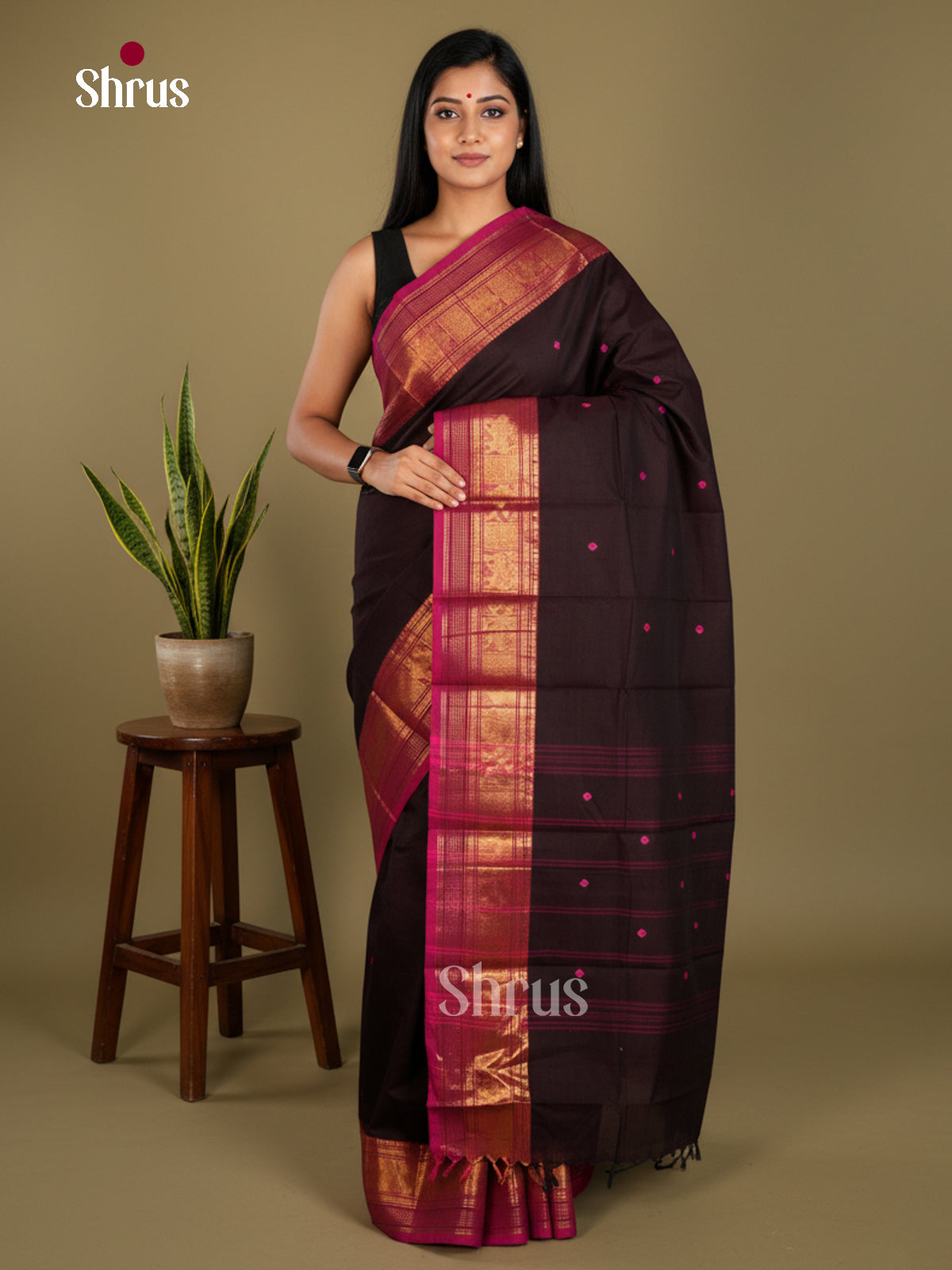 Chettinad Cotton Saree - EBS21146 - Shop on Shrus.com