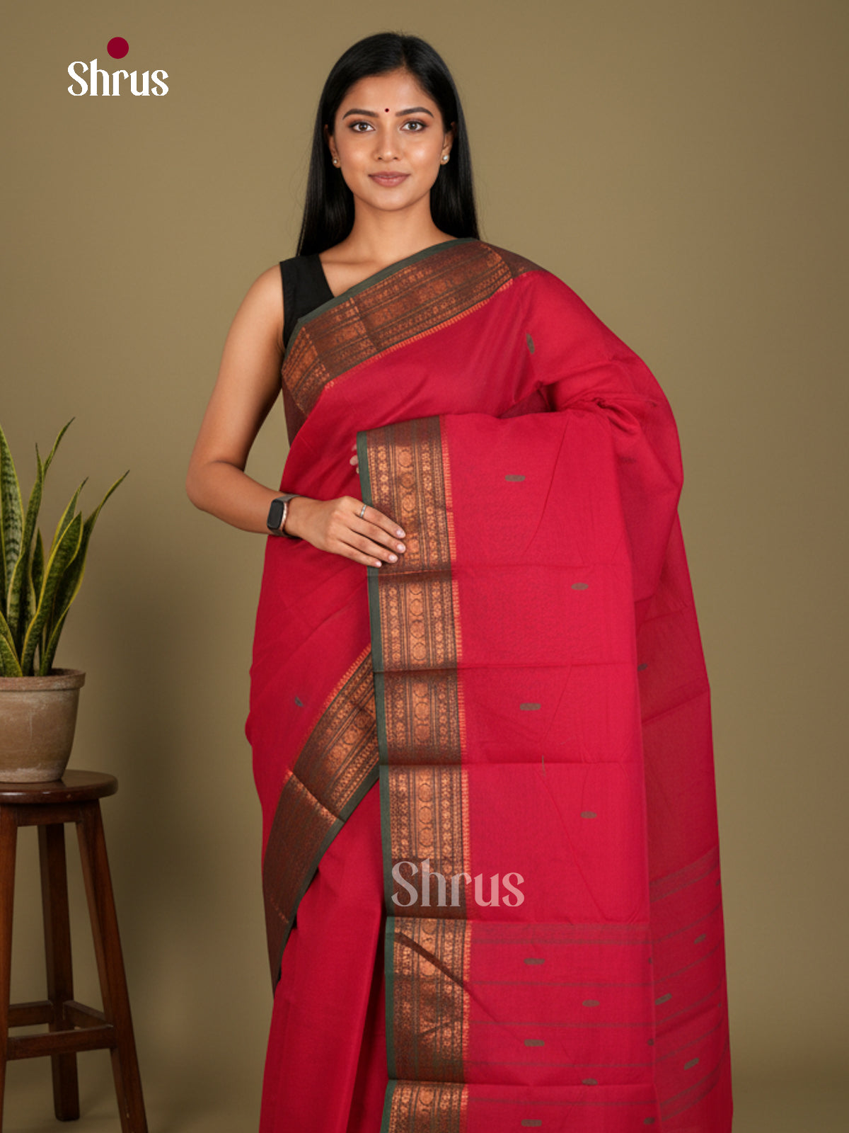 Chettinad Cotton Saree - EBS21151 - Shop on Shrus.com