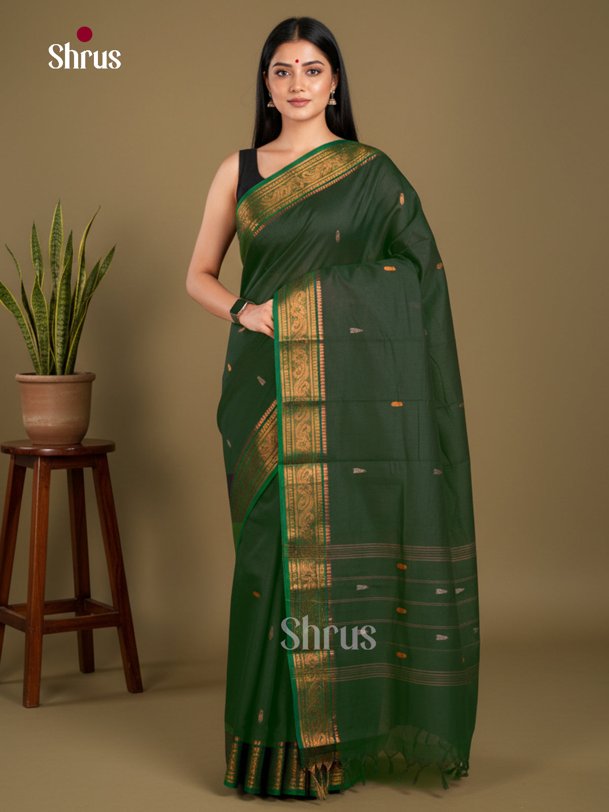 Chettinad Cotton Saree - EBS21156 - Shop on Shrus.com