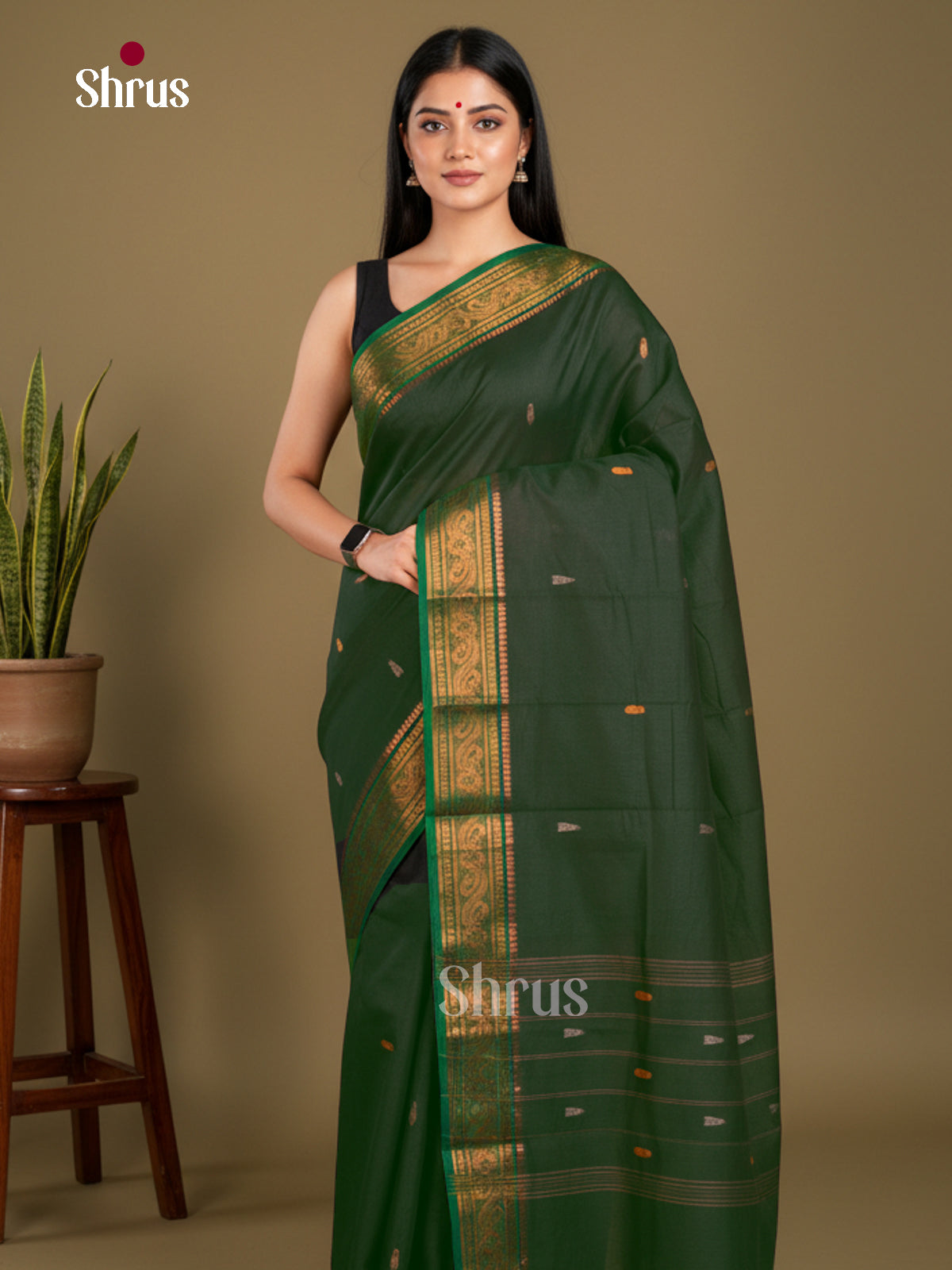Chettinad Cotton Saree - EBS21156 - Shop on Shrus.com