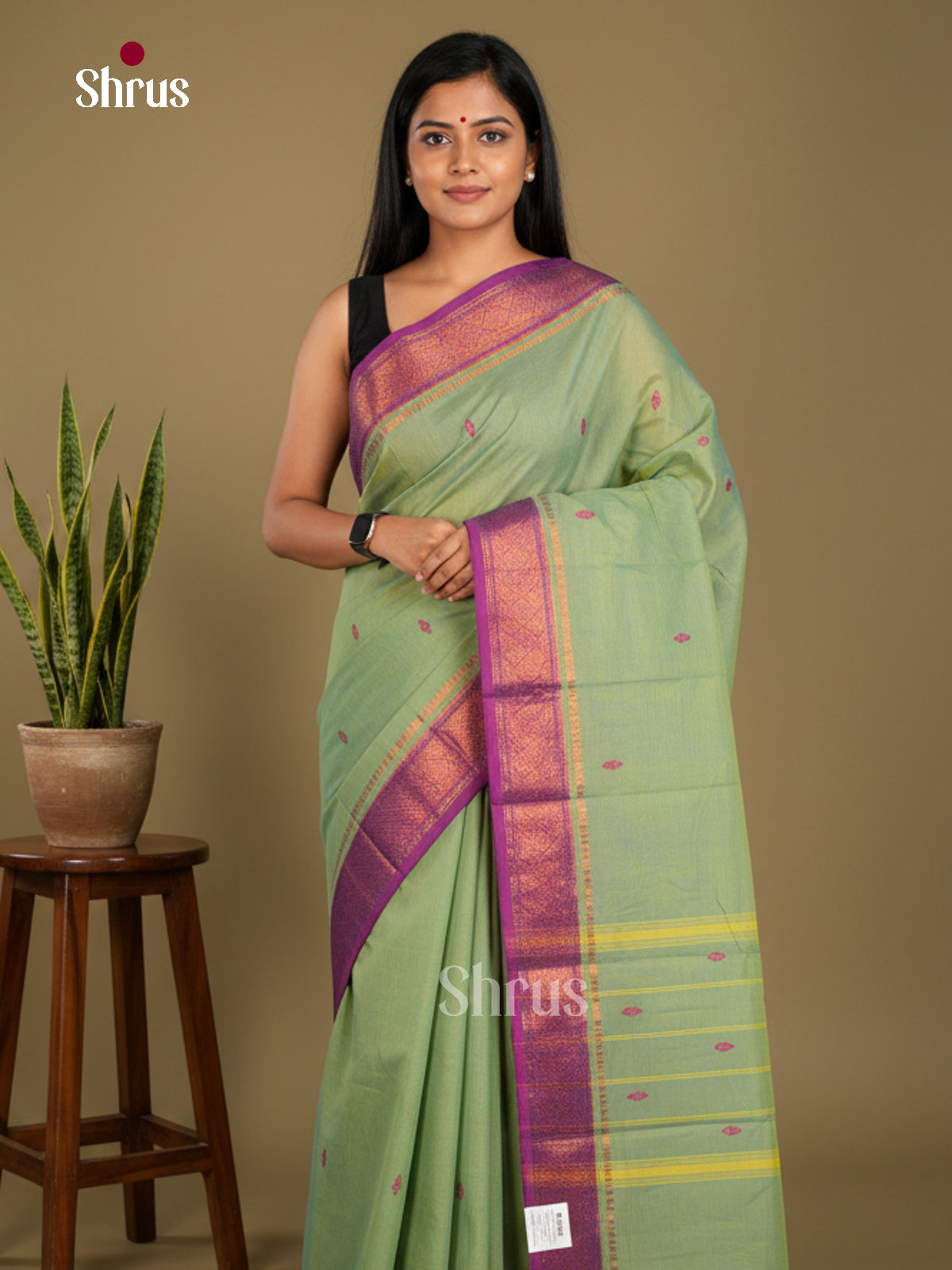 Chettinad Cotton Saree - EBS21157 - Shop on Shrus.com