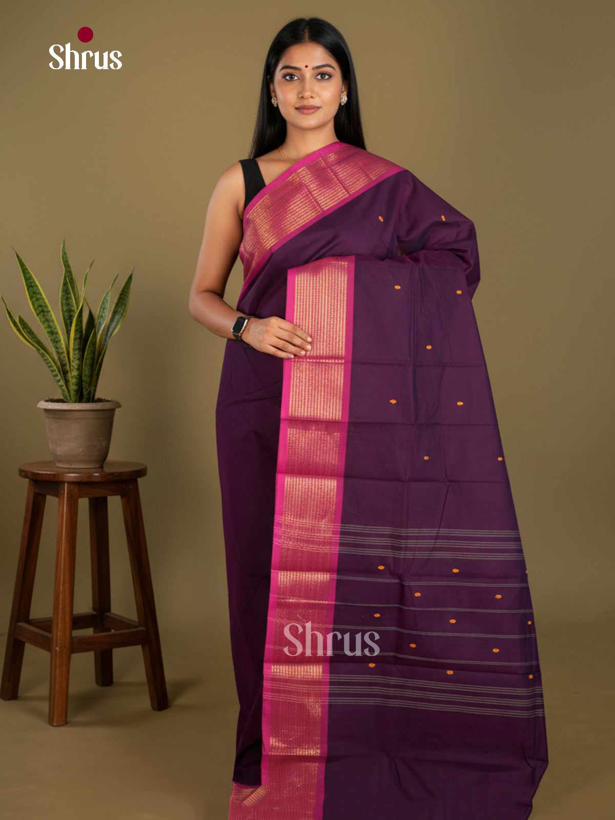 Chettinad Cotton Saree - EBS21160 - Shop on Shrus.com