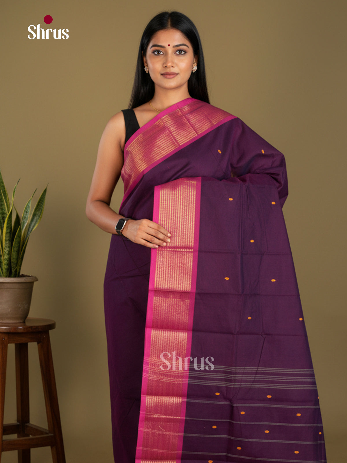 Chettinad Cotton Saree - EBS21160 - Shop on Shrus.com