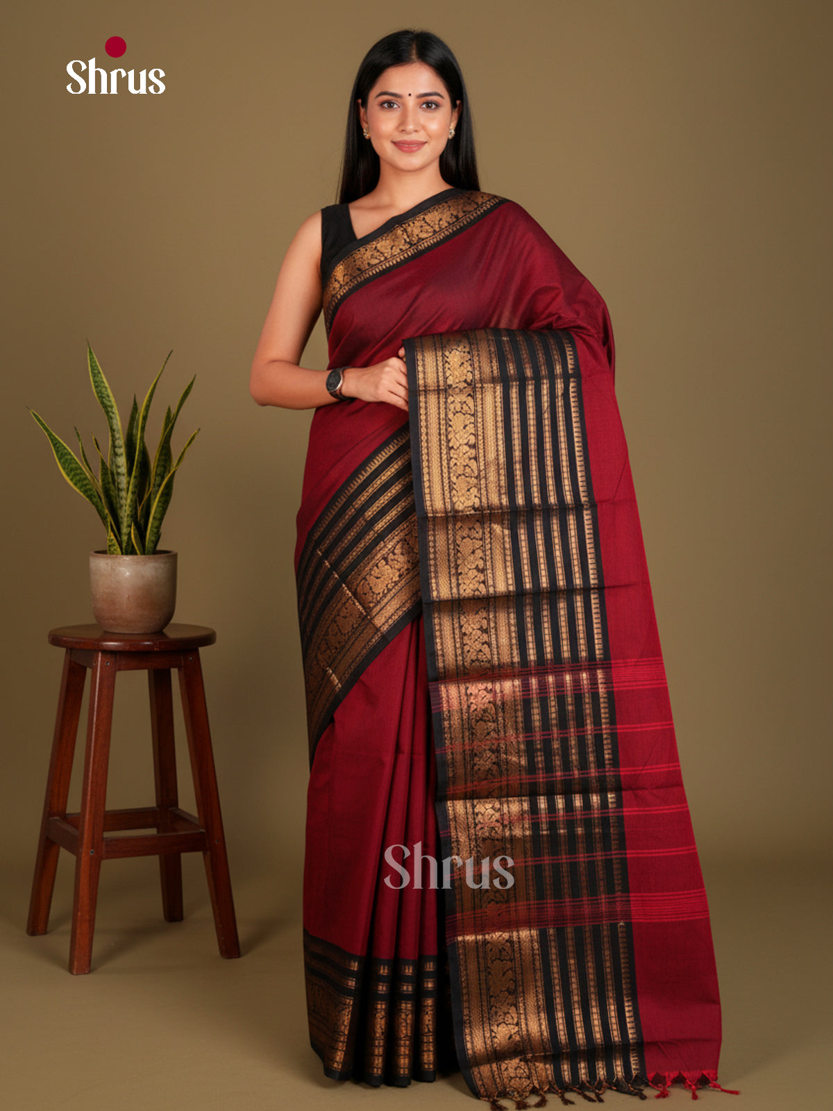 Chettinad Cotton Saree - EBS21169 - Shop on Shrus.com