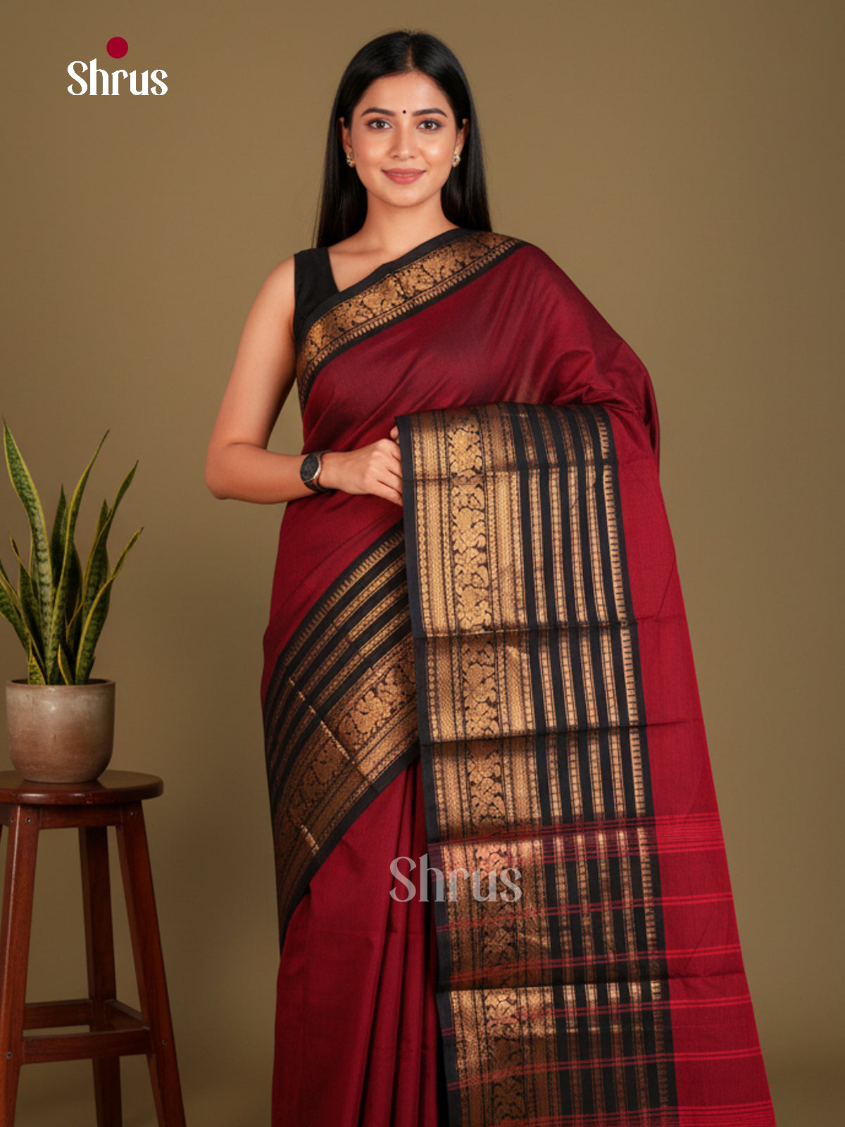 Chettinad Cotton Saree - EBS21169 - Shop on Shrus.com