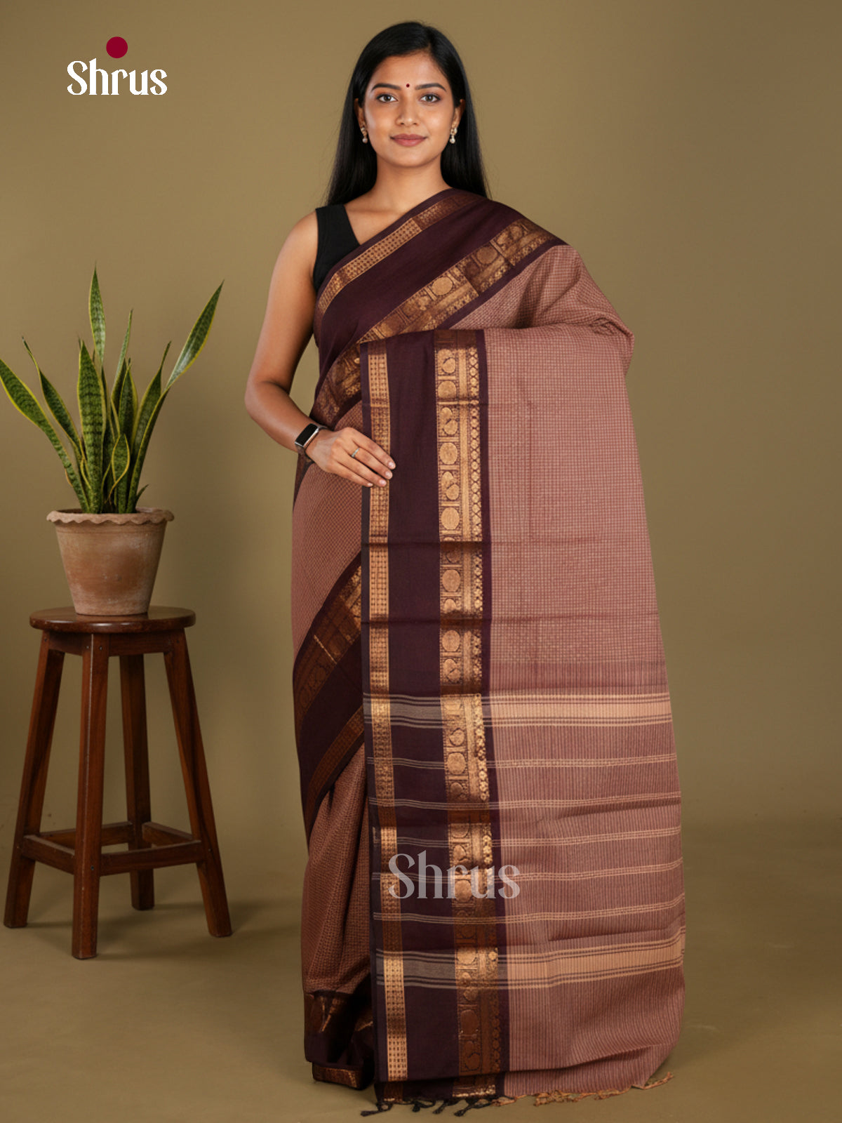 Chettinad Cotton Saree - EBS21199 - Shop on Shrus.com