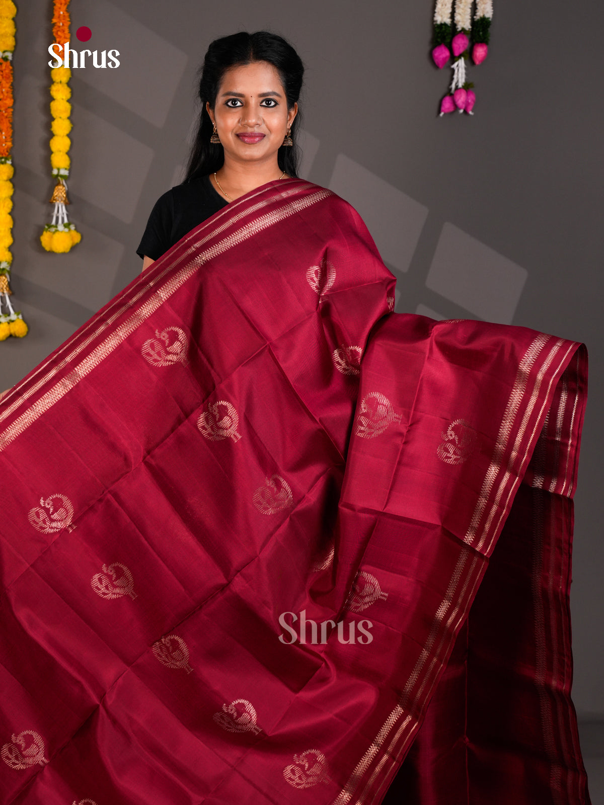Soft Silk Saree - EBS23030 - Shop on Shrus.com