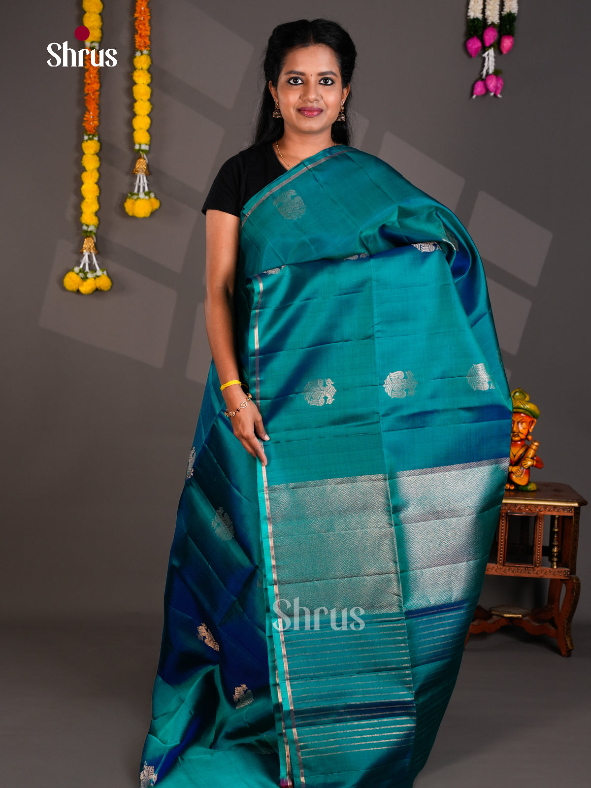 Soft Silk Saree - EBS23050 - Shop on Shrus.com