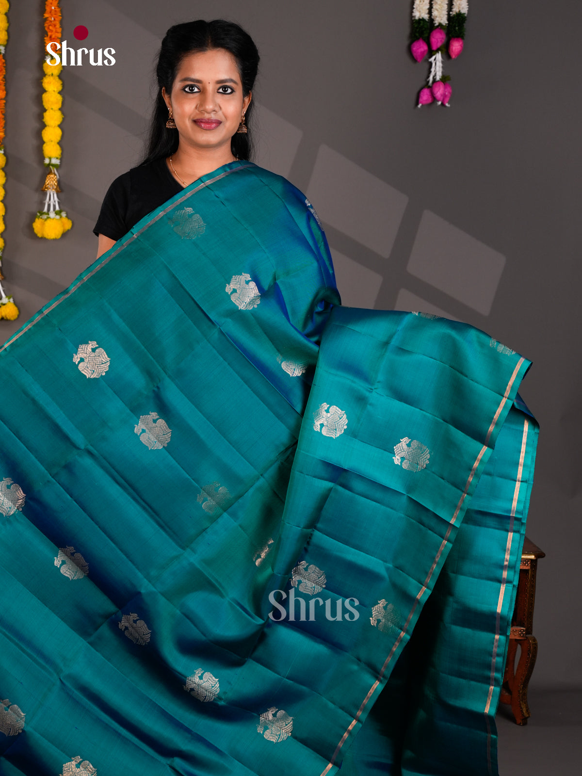 Soft Silk Saree - EBS23050 - Shop on Shrus.com