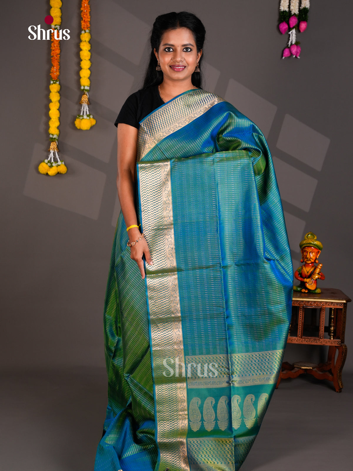Soft Silk Saree - EBS23061 - Shop on Shrus.com