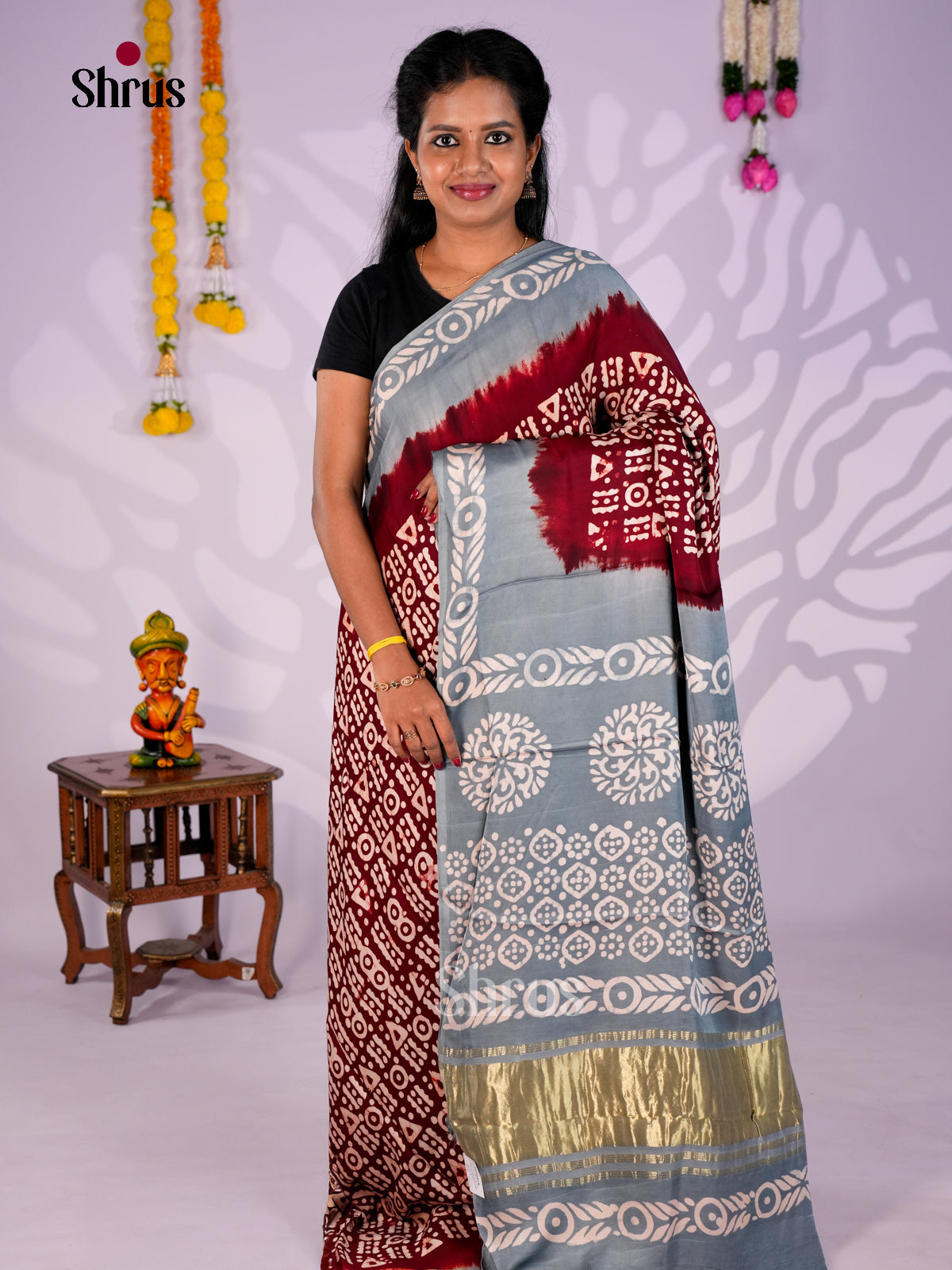 Modal Silk Saree - EBS23090 - Shop on Shrus.com