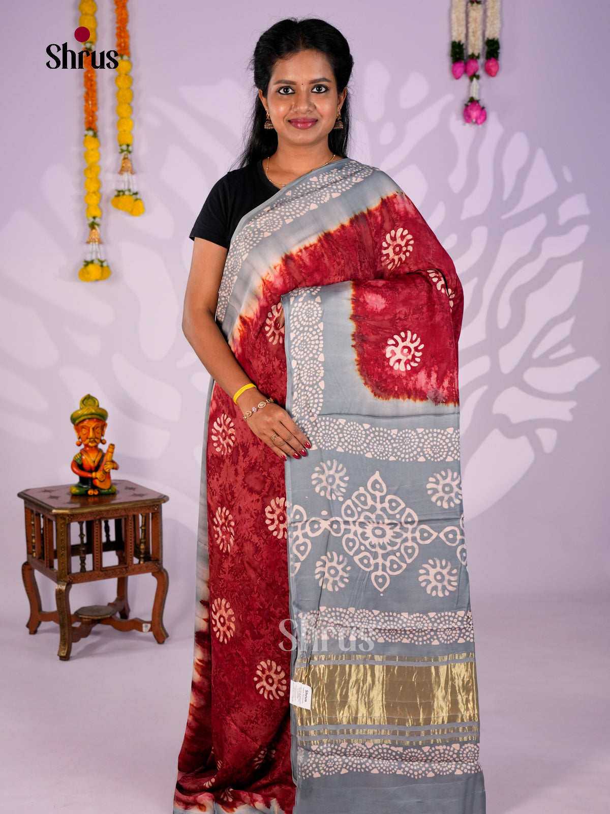 Modal Silk Saree - EBS23091 - Shop on Shrus.com