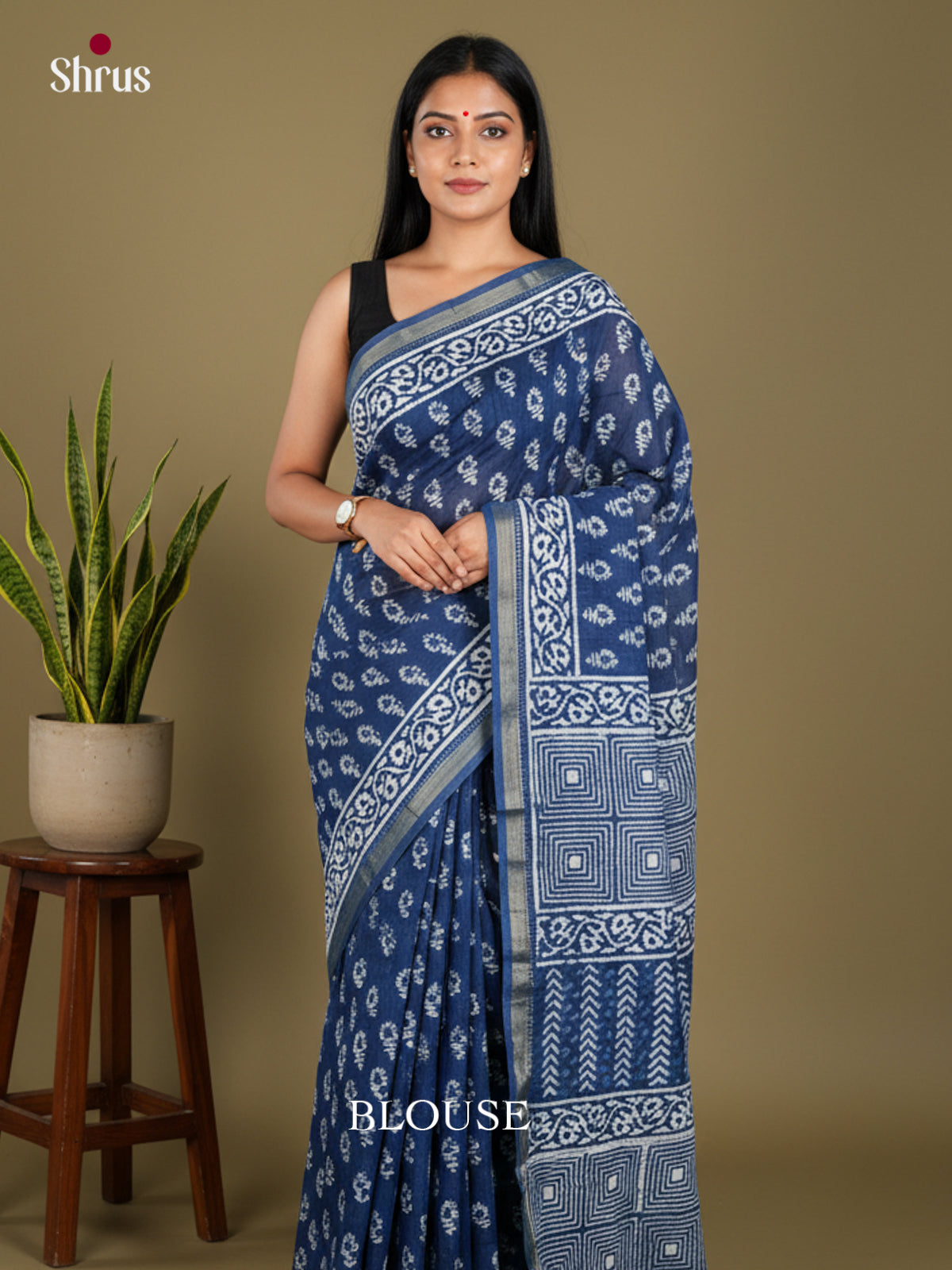 Jaipur cotton Saree - EBS23161 - Shop on Shrus.com