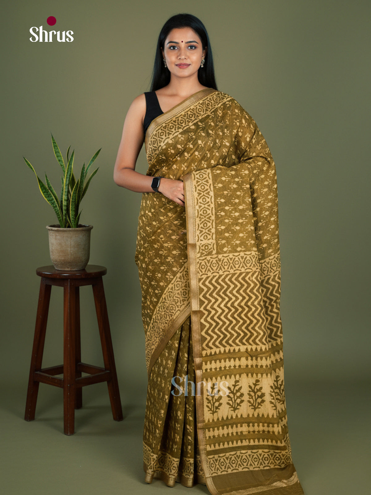 Jaipur cotton Saree - EBS23174 - Shop on Shrus.com