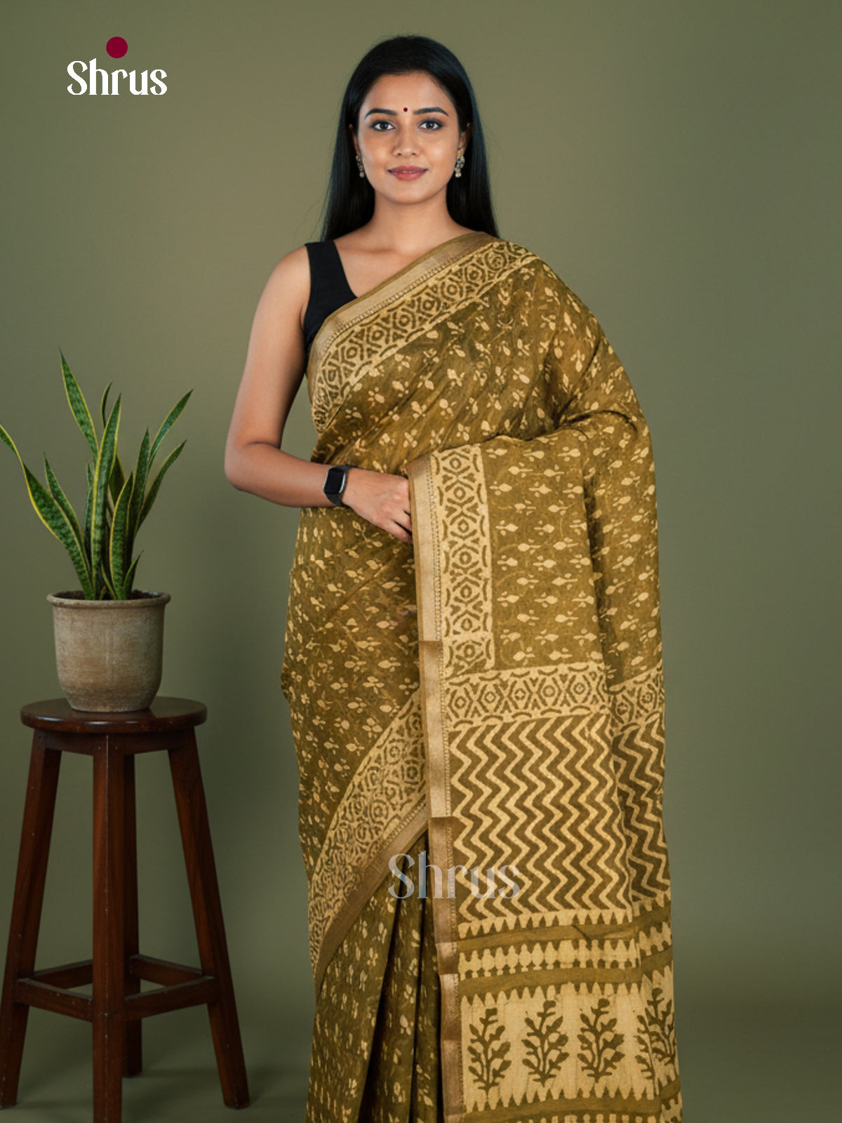 Jaipur cotton Saree - EBS23174 - Shop on Shrus.com