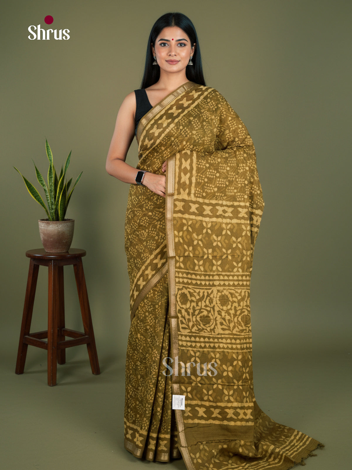 Jaipur cotton Saree - EBS23186 - Shop on Shrus.com