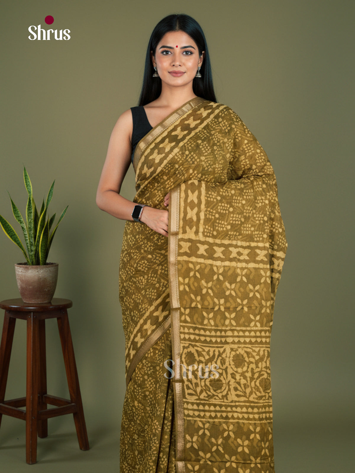 Jaipur cotton Saree - EBS23186 - Shop on Shrus.com