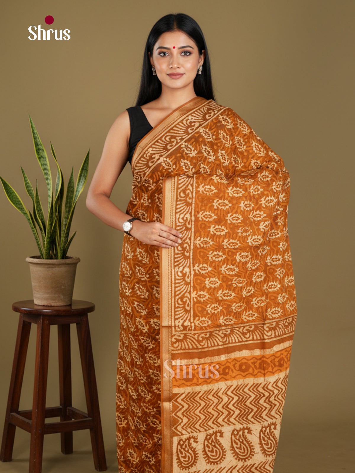 Jaipur cotton Saree - EBS23188 - Shop on Shrus.com