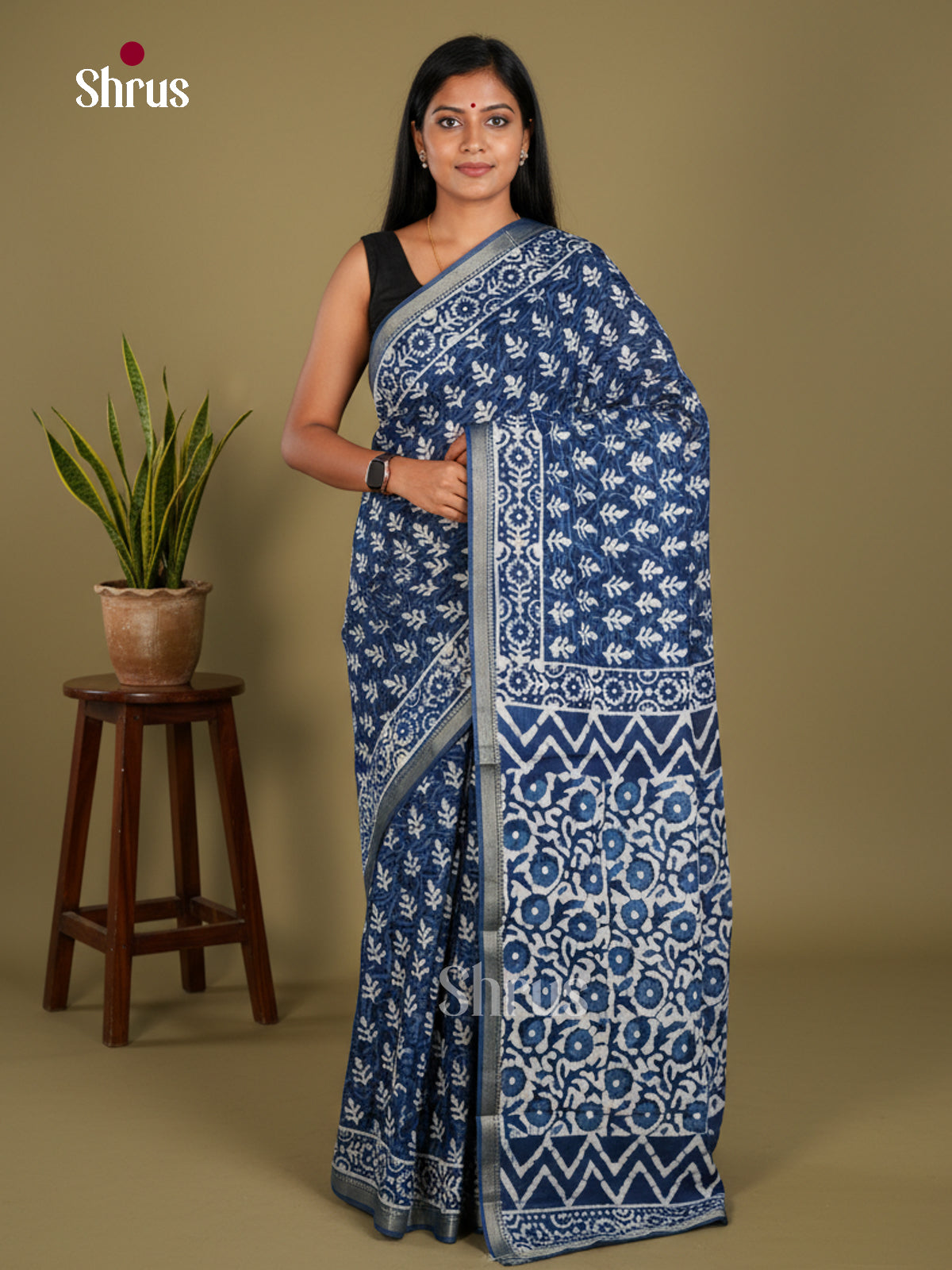 Jaipur cotton Saree - EBS23192 - Shop on Shrus.com