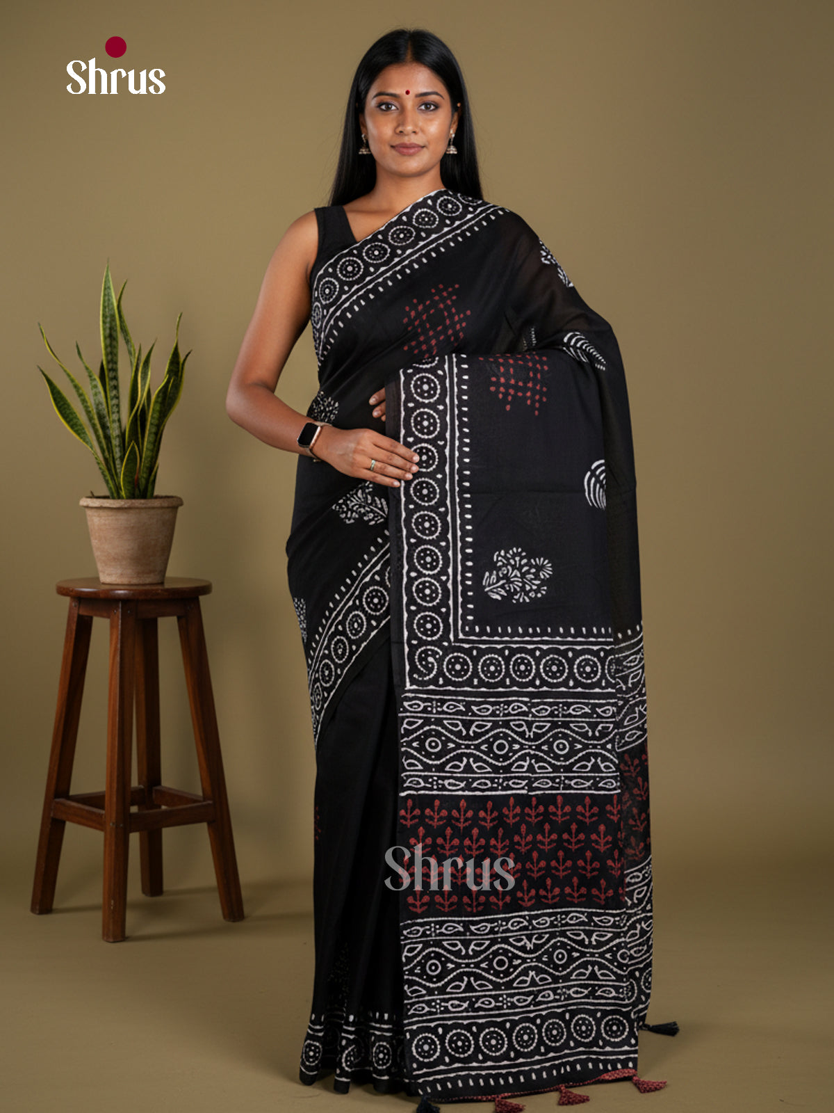 Jaipur cotton Saree - EBS23212 - Shop on Shrus.com