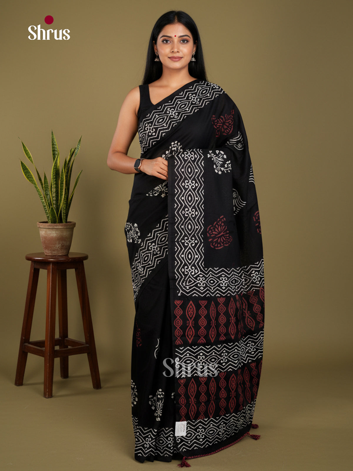 Jaipur cotton Saree - EBS23212 - Shop on Shrus.com