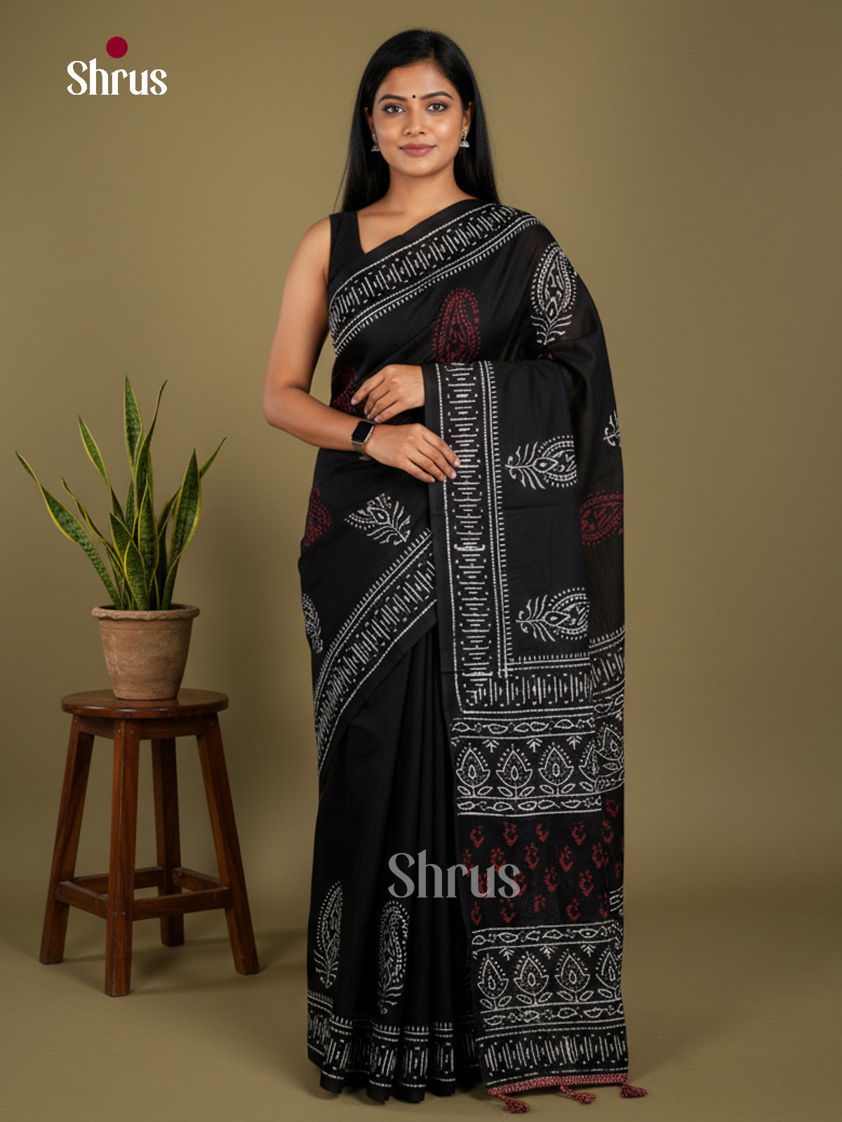 Jaipur cotton Saree - EBS23214 - Shop on Shrus.com