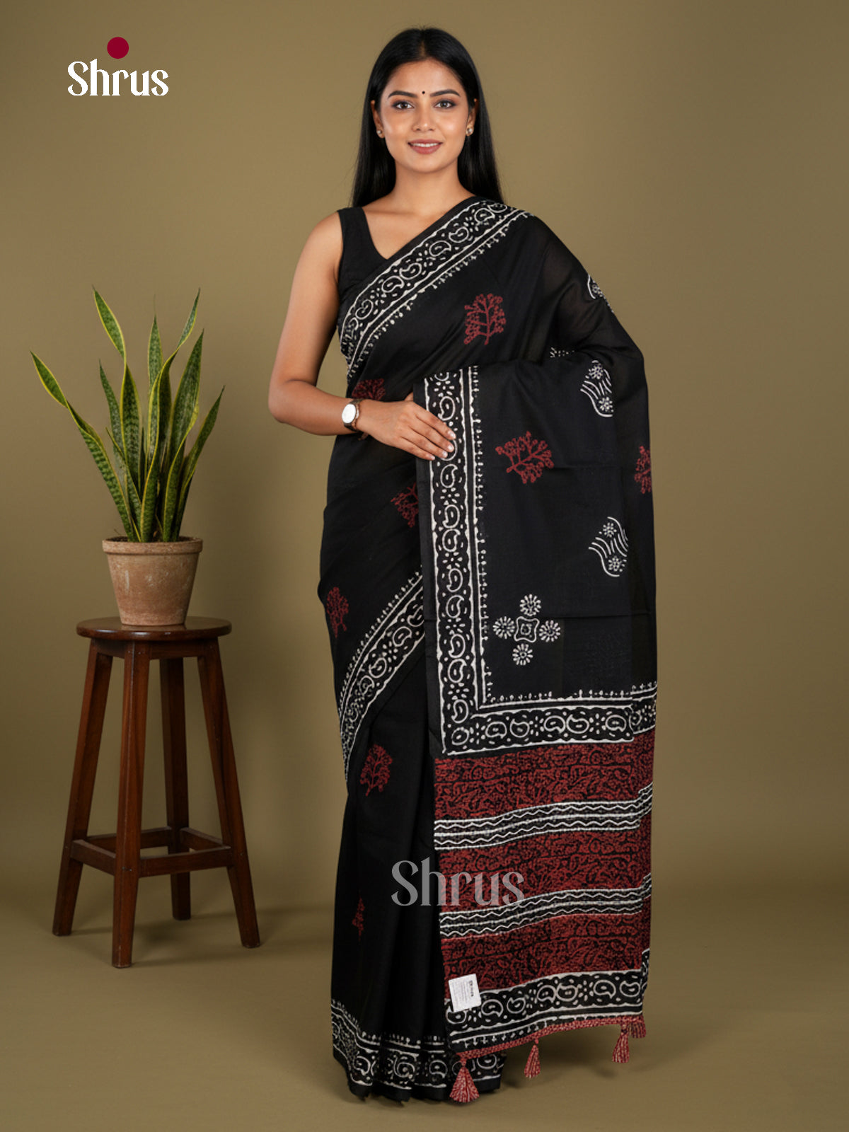 Jaipur cotton Saree - EBS23215 - Shop on Shrus.com