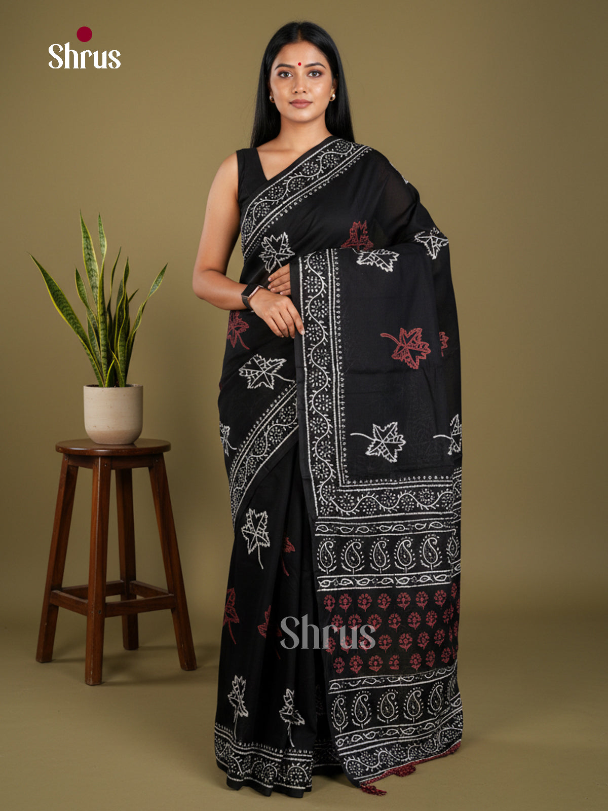 Jaipur cotton Saree - EBS23217 - Shop on Shrus.com