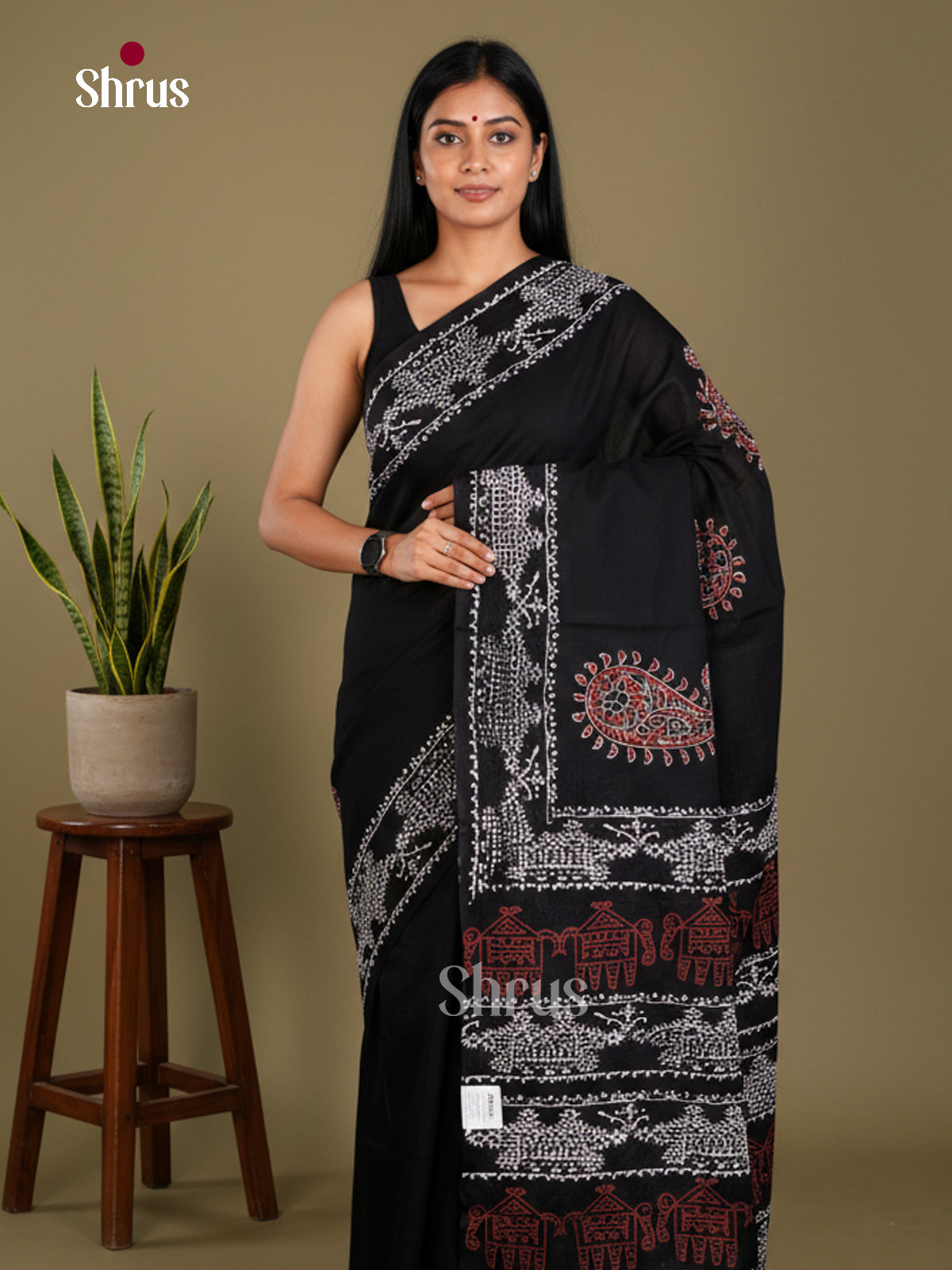 Jaipur cotton Saree - EBS23222 - Shop on Shrus.com